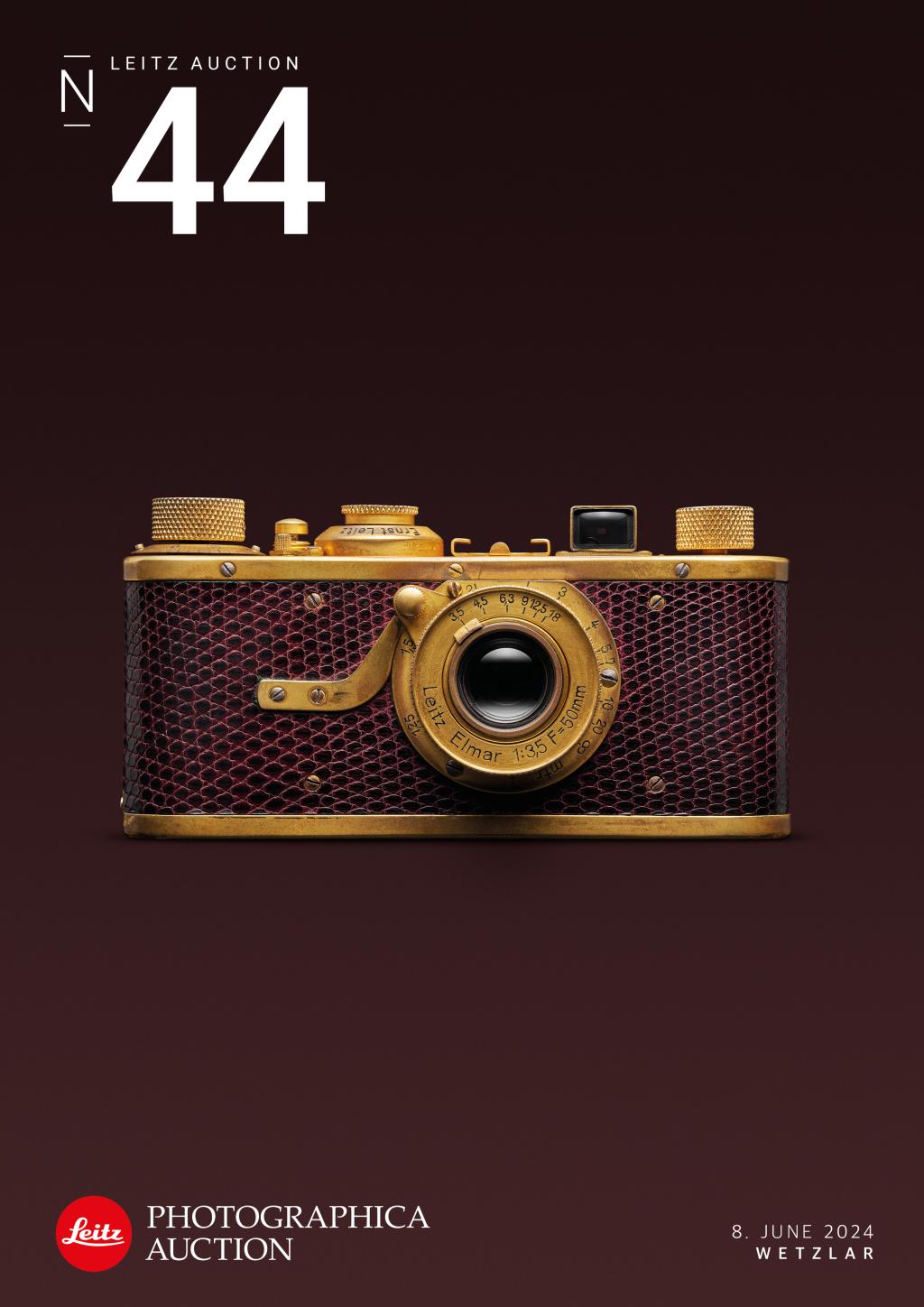 Katalog für die 44. Kamera-Auktion am 08. Juni 2024 inkl. Versand