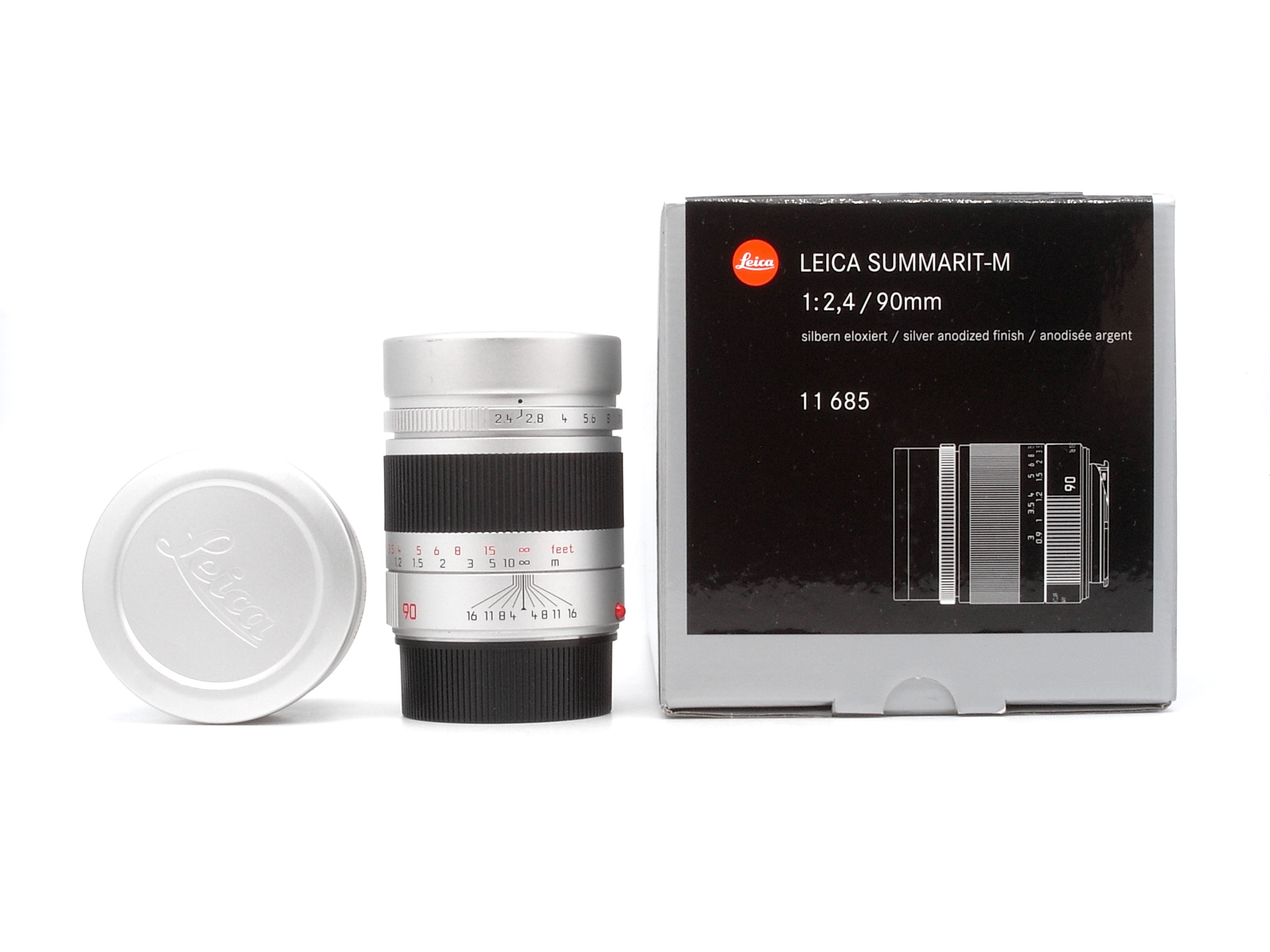 Leica Summarit-M 2.4/90mm silver 6Bit