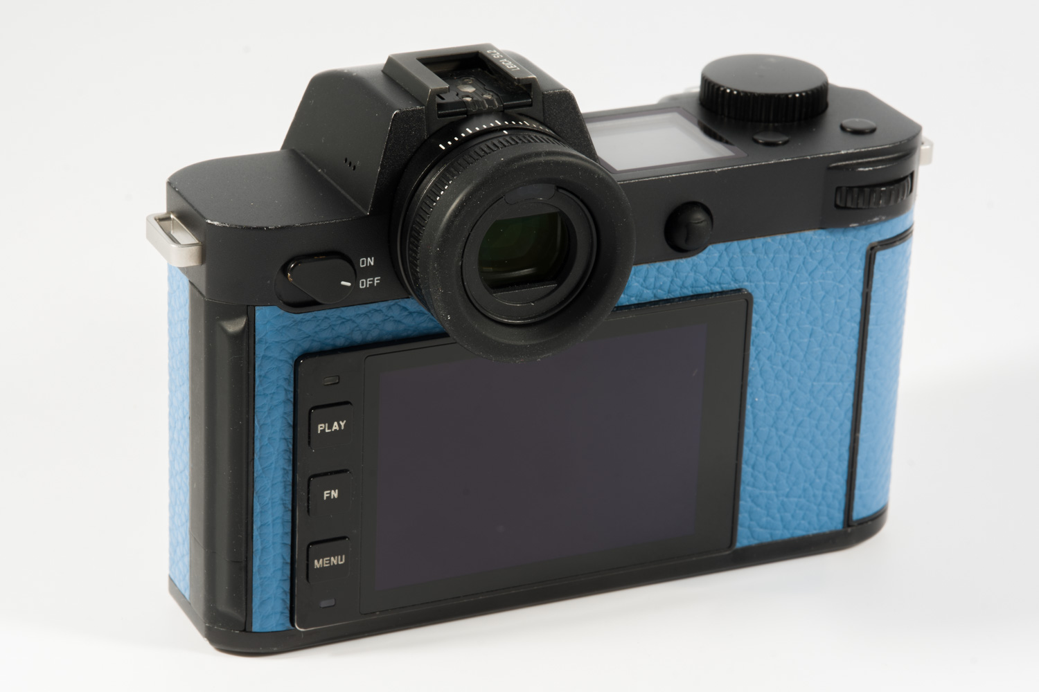 Leica SL2 black, blue leather 