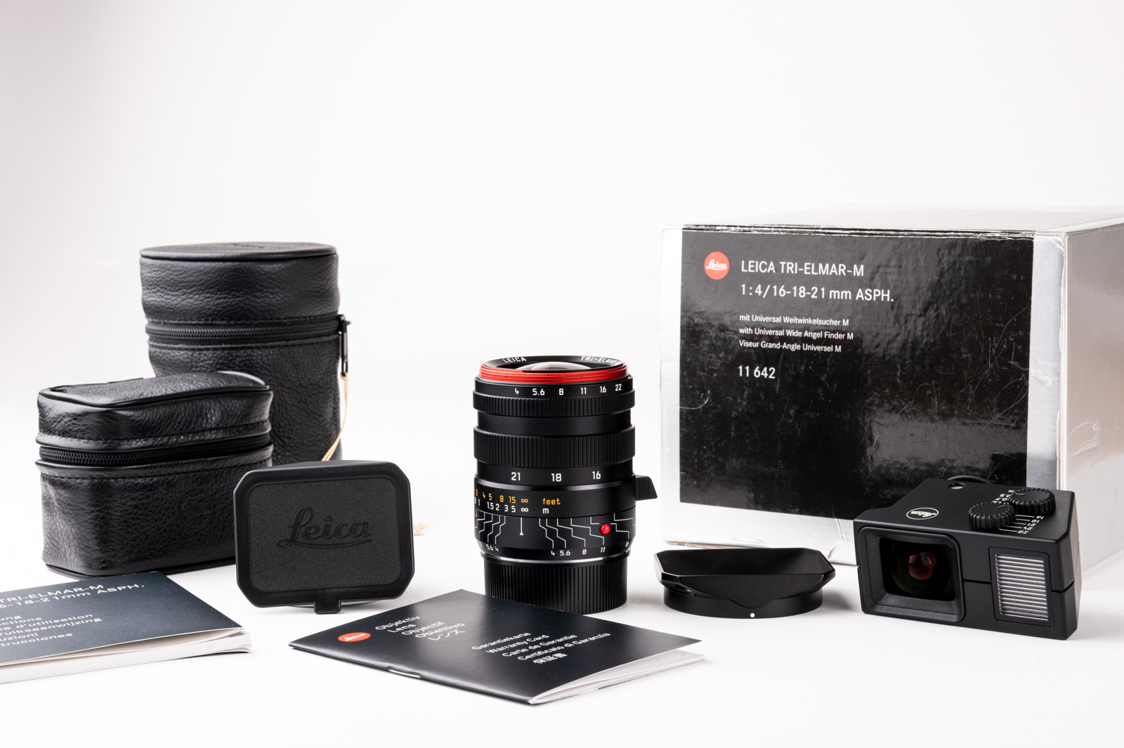 LEICA TRI-ELMAR-M 4/16-18-21mm mit Universal-Sucher