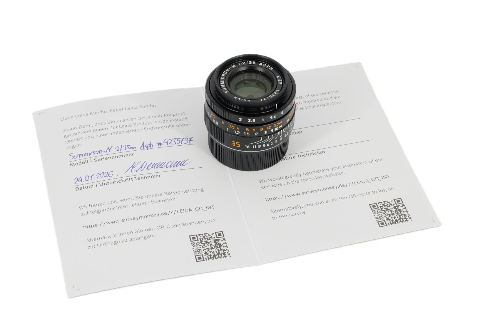 SUMMICRON-M 2/35 mm ASPH., schwarz