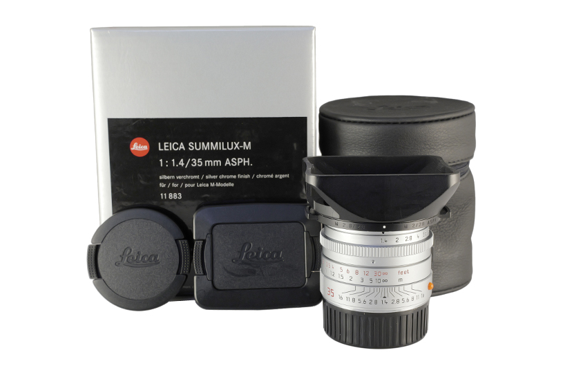 LEICA SUMMILUX-M 1:1.4/35mm ASPH., silver chrome finish 11883