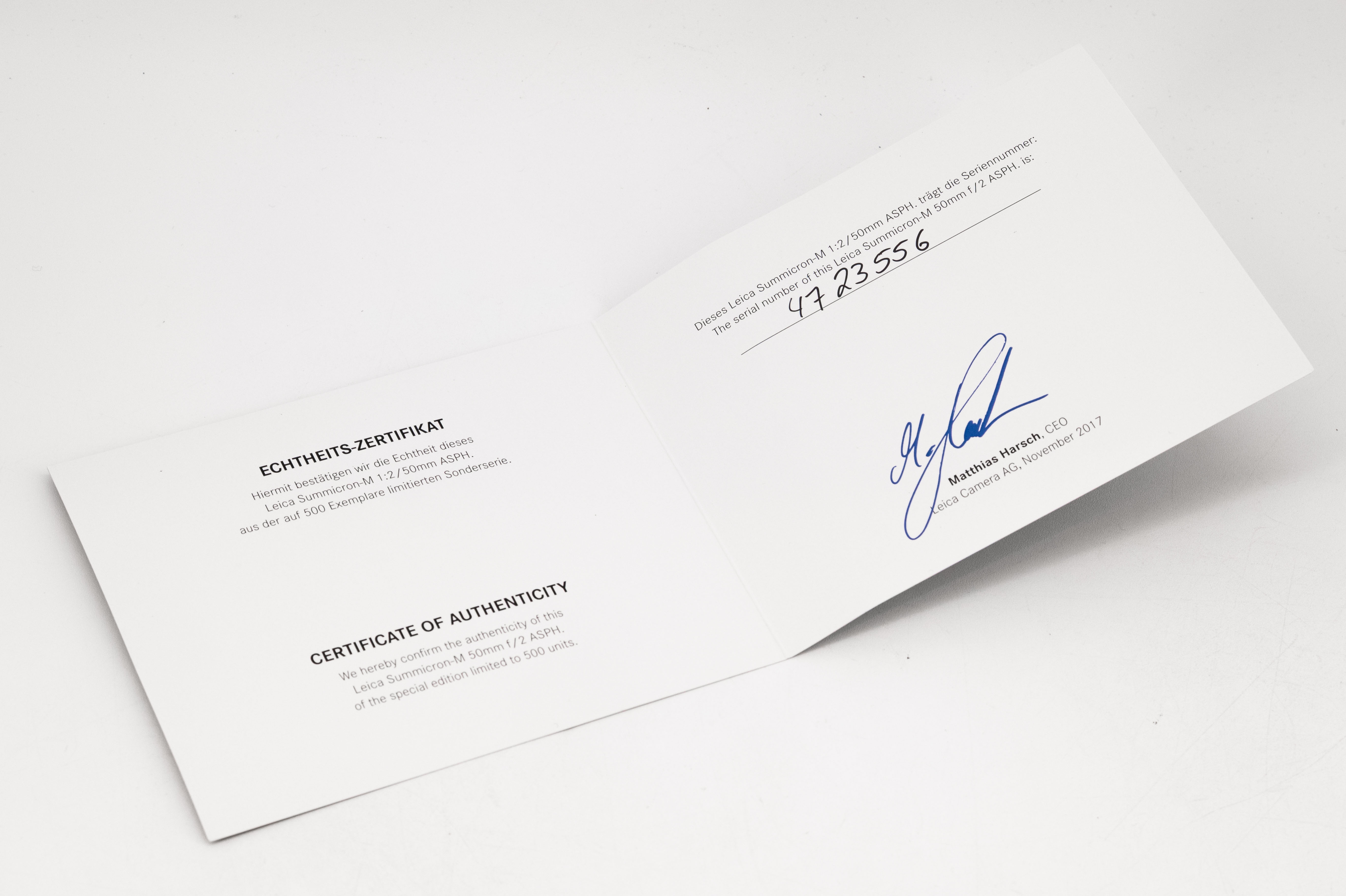 Leica APO-Summicron-M 50mm f/2 ASPH Silver Chrome LHSA 11187