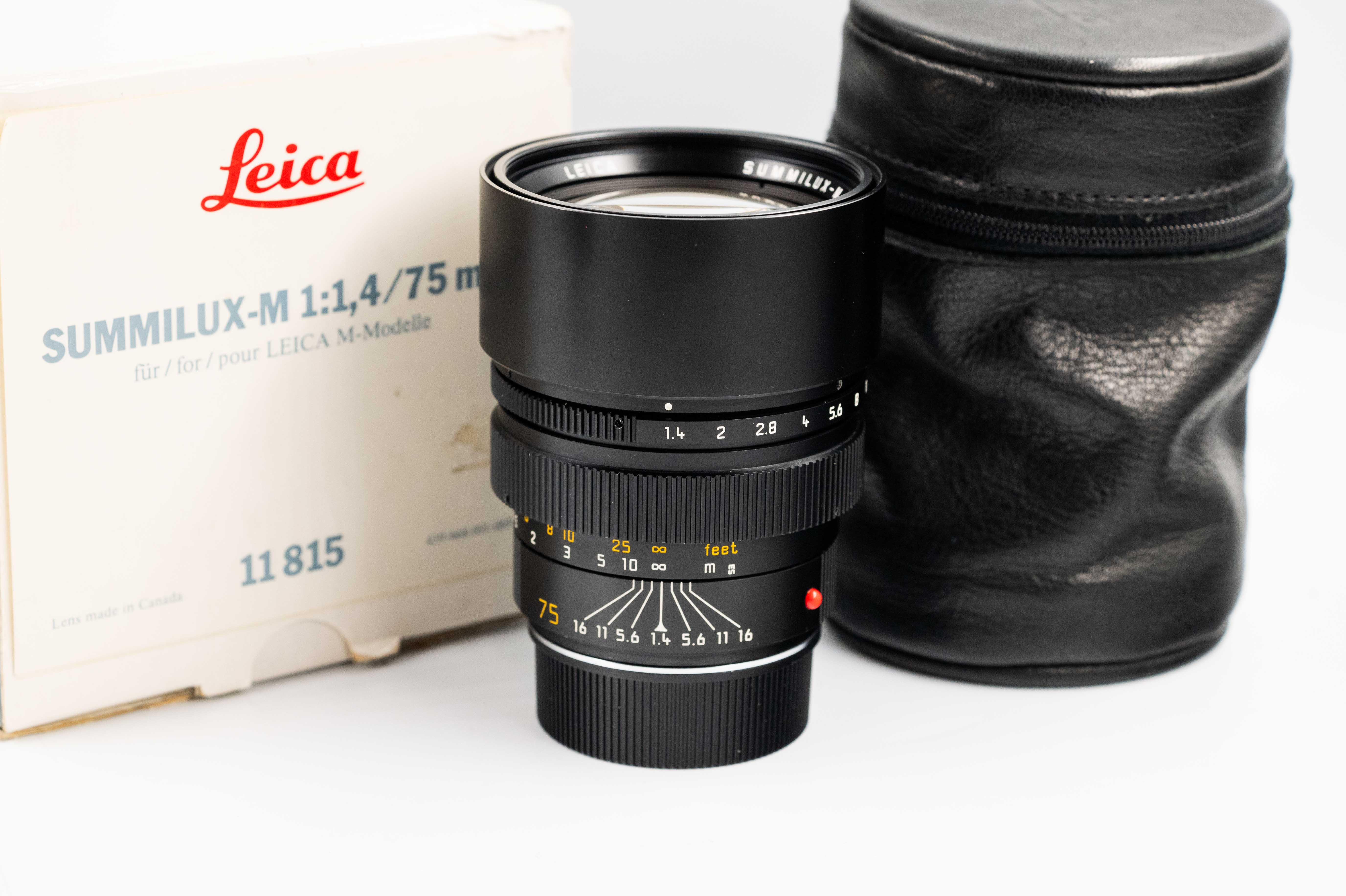 Leica Summilux-M 75mm f/1.4 V2 Canadian 11815