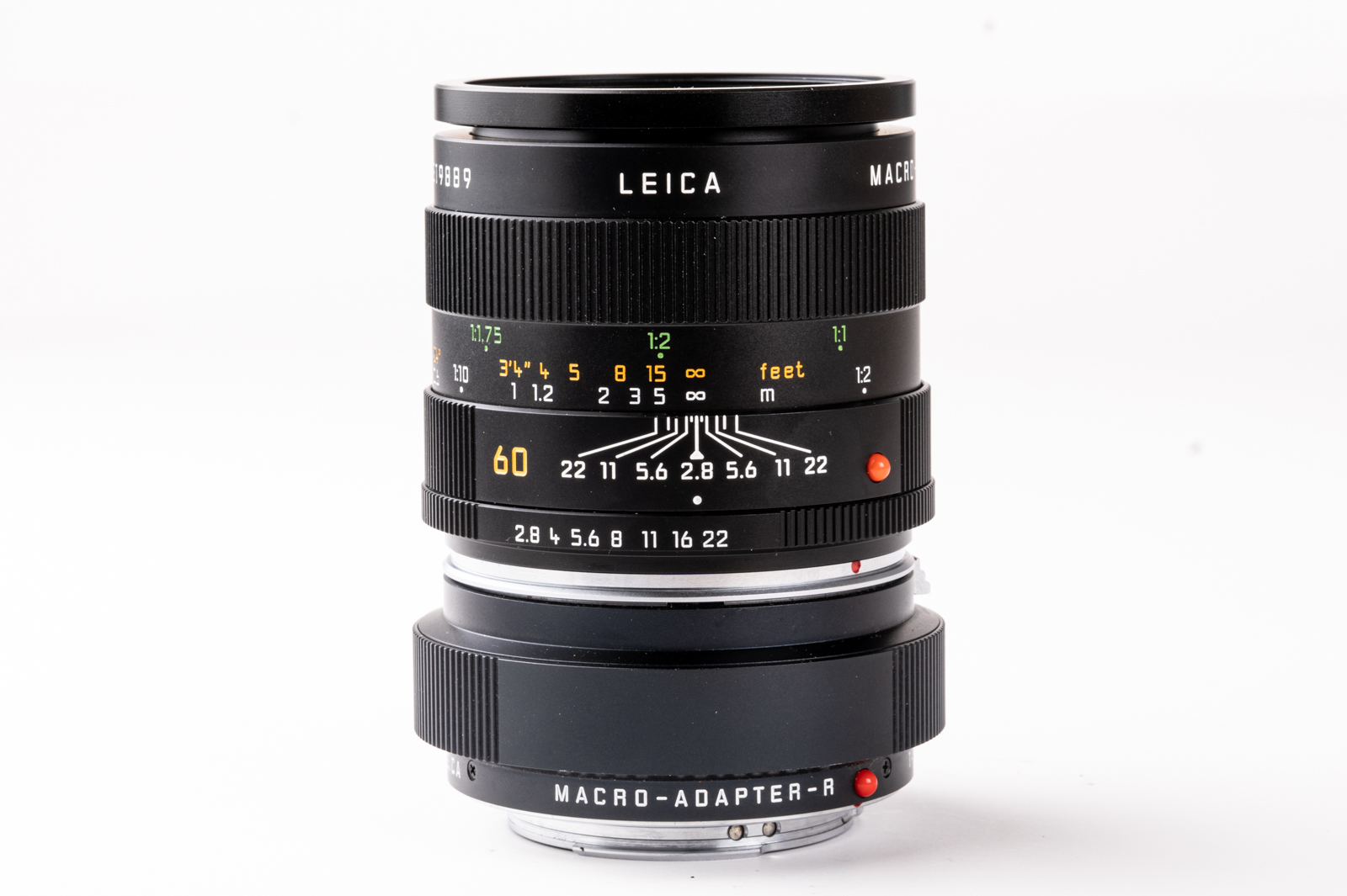 LEICA MACRO-ELMARIT-R 2,8/60mm ROM + Macro-Adapter-R