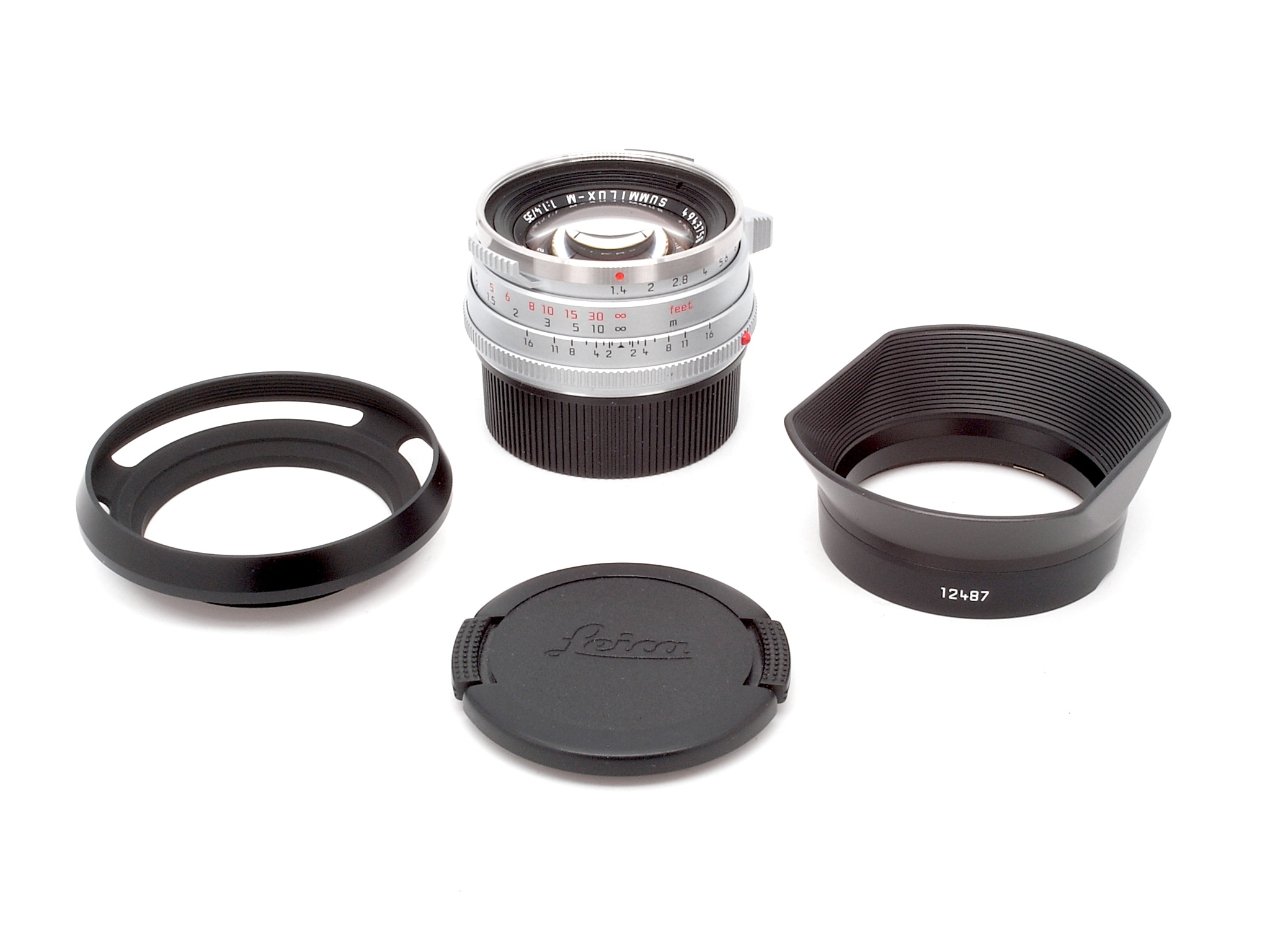 Leica Summilux-M 1.4/35mm silver chrome steel rim classic