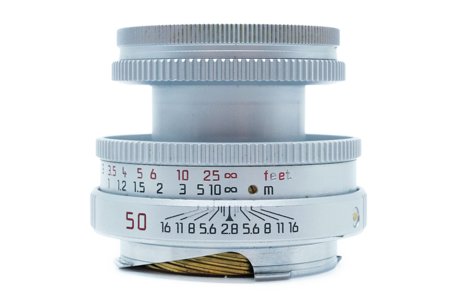 Leica ELMAR-M 2.8/50mm  (1994–2007) — Silver Chrome