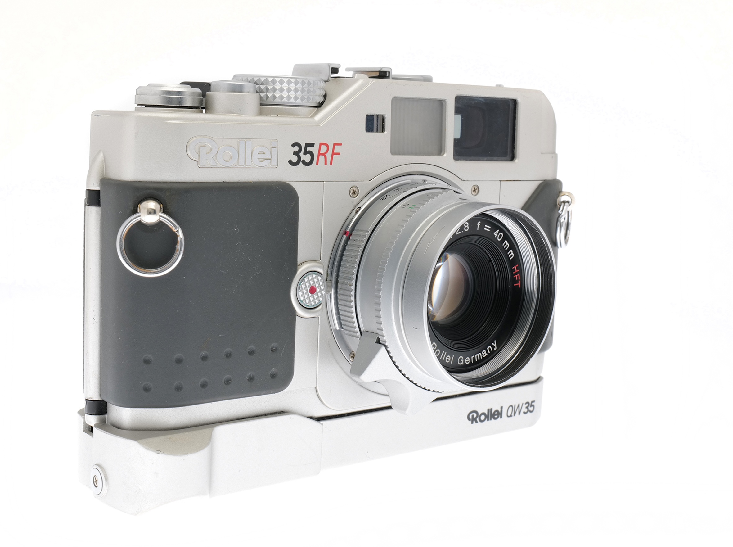 Rollei 35RF mit Sonar 2,8/40mm HFT und QW 35 Schnellaufzug Rollei 35RF mit Sonar 2,8/40mm HFT und QW 35 Schnellaufzug