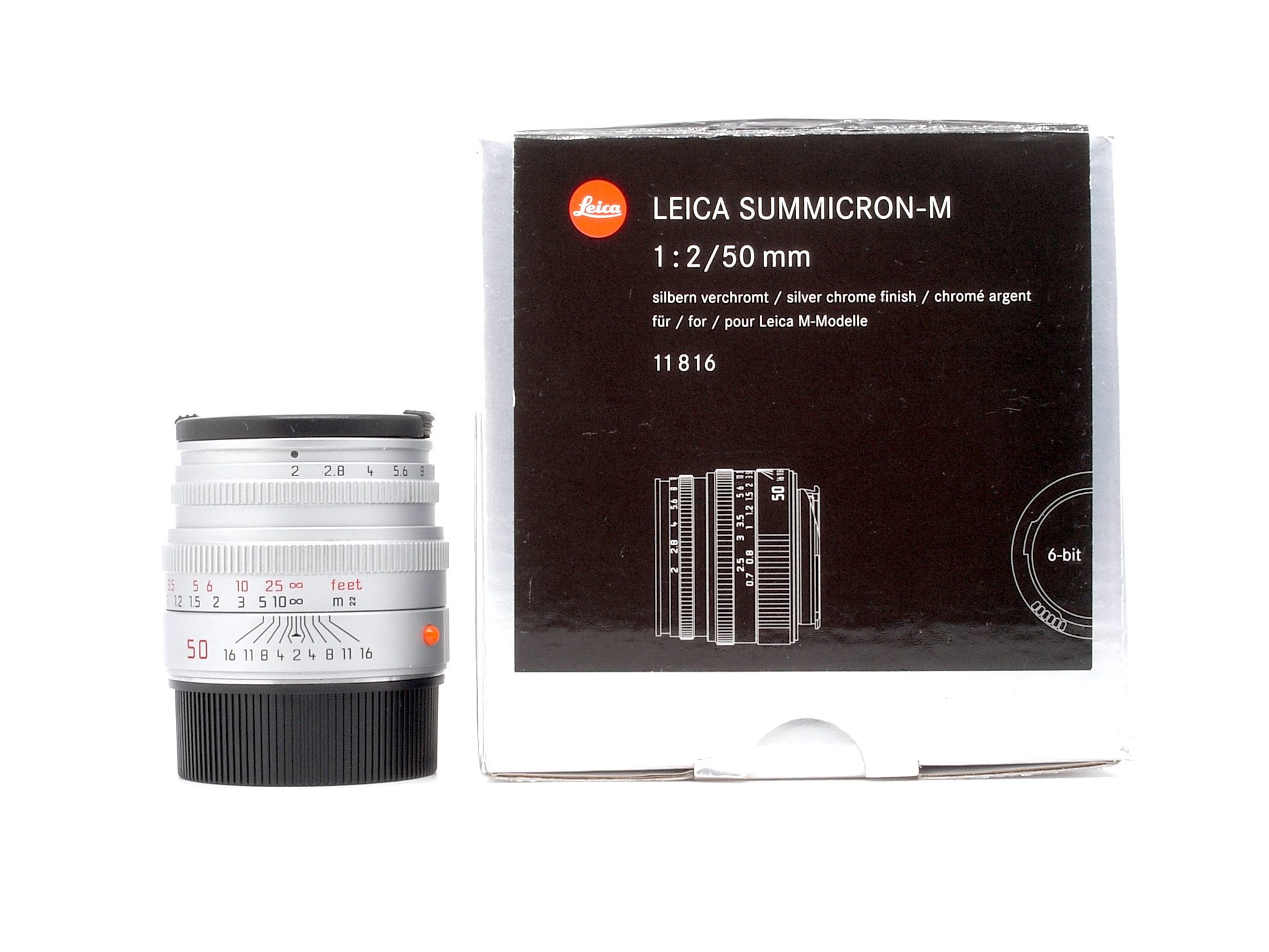 Leica Summicron-M 2.0/50mm silberm verchromt 6Bit
