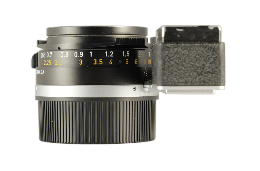 Leitz Canada Summilux 1:1.4/35 black anodized Dual Range with specs. 11871