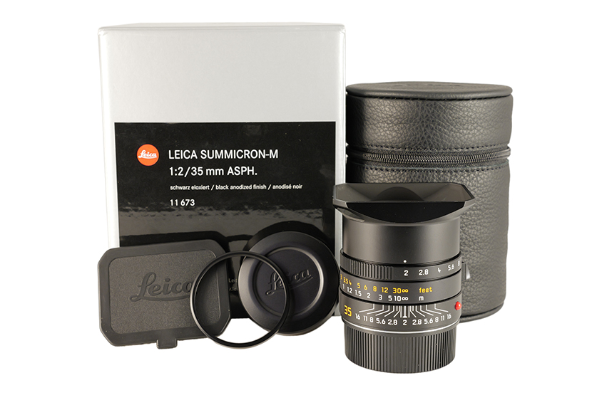 LEICA SUMMICRON-M 1:2/35mm ASPH. schwarz eloxiert 11673