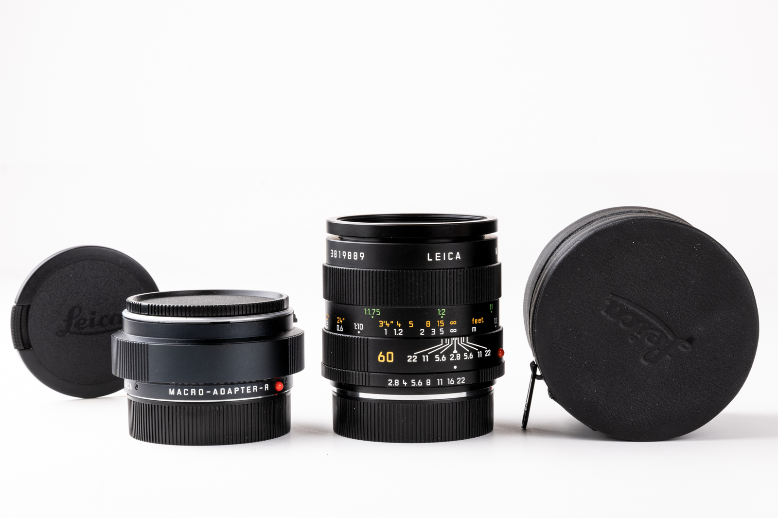 LEICA MACRO-ELMARIT-R 2,8/60mm ROM + Macro-Adapter-R