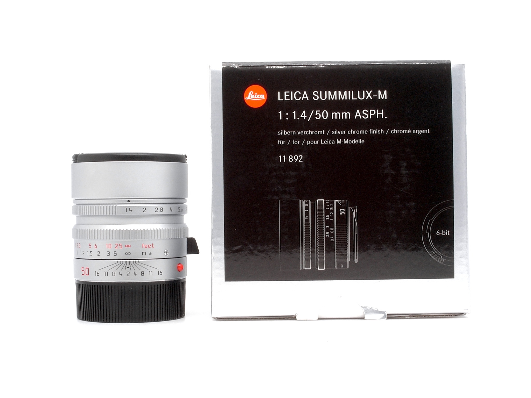 Leica Summilux-M 1.4/50mm silver chrome 6Bit