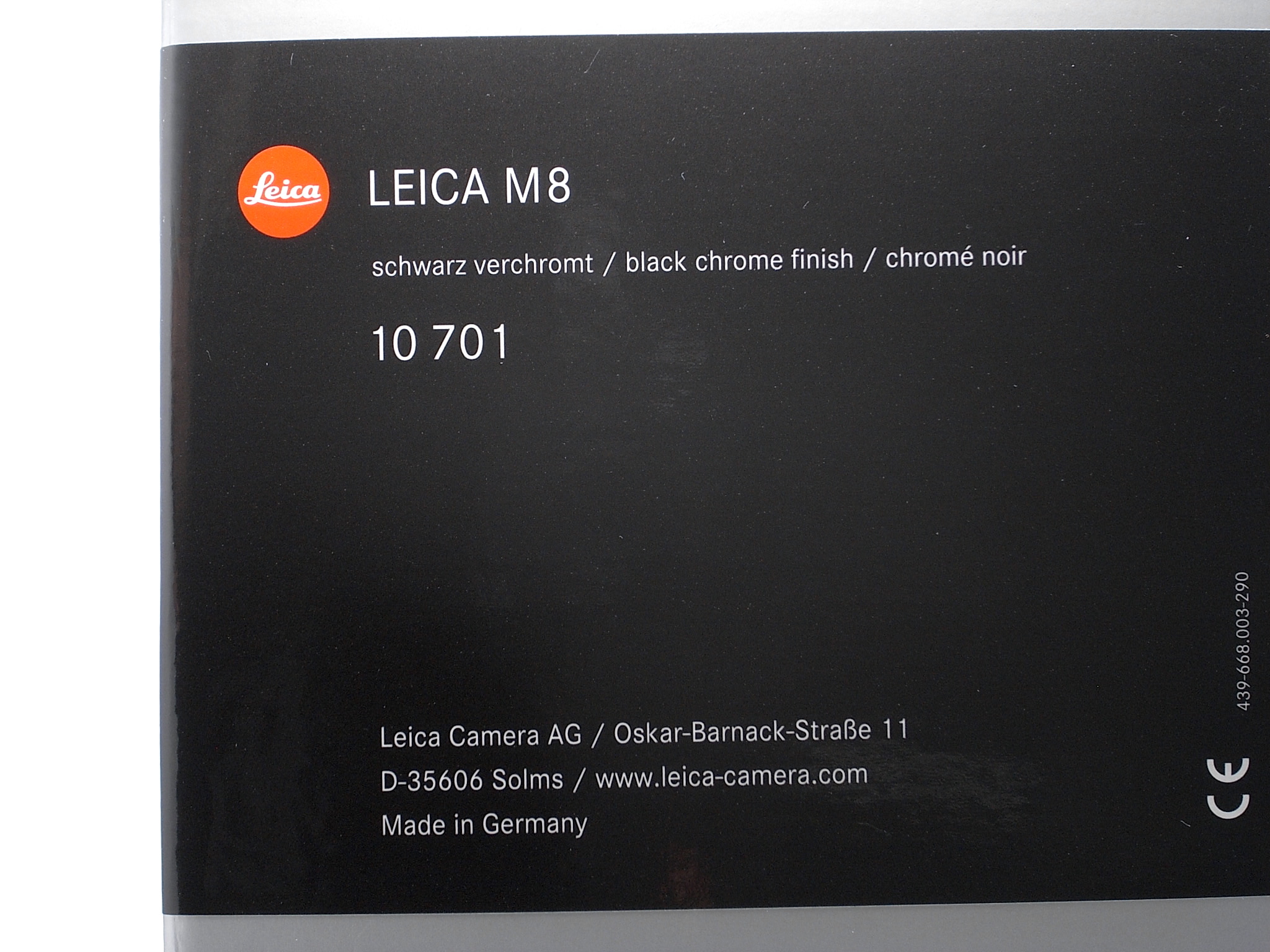 Leica M8 schwarz