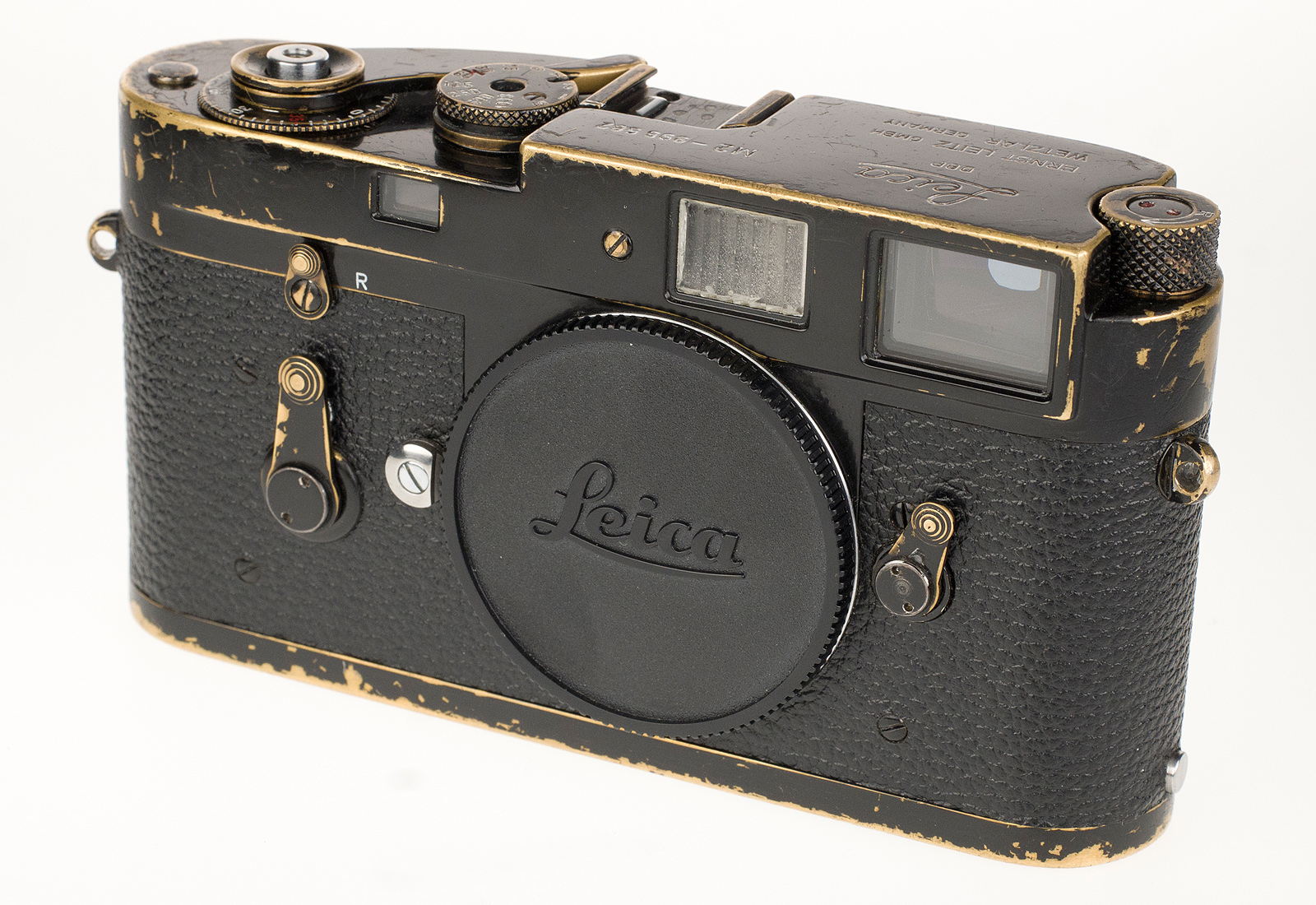 Leica M2, schwarz lackiert + Leica Meter, lackiert 10308