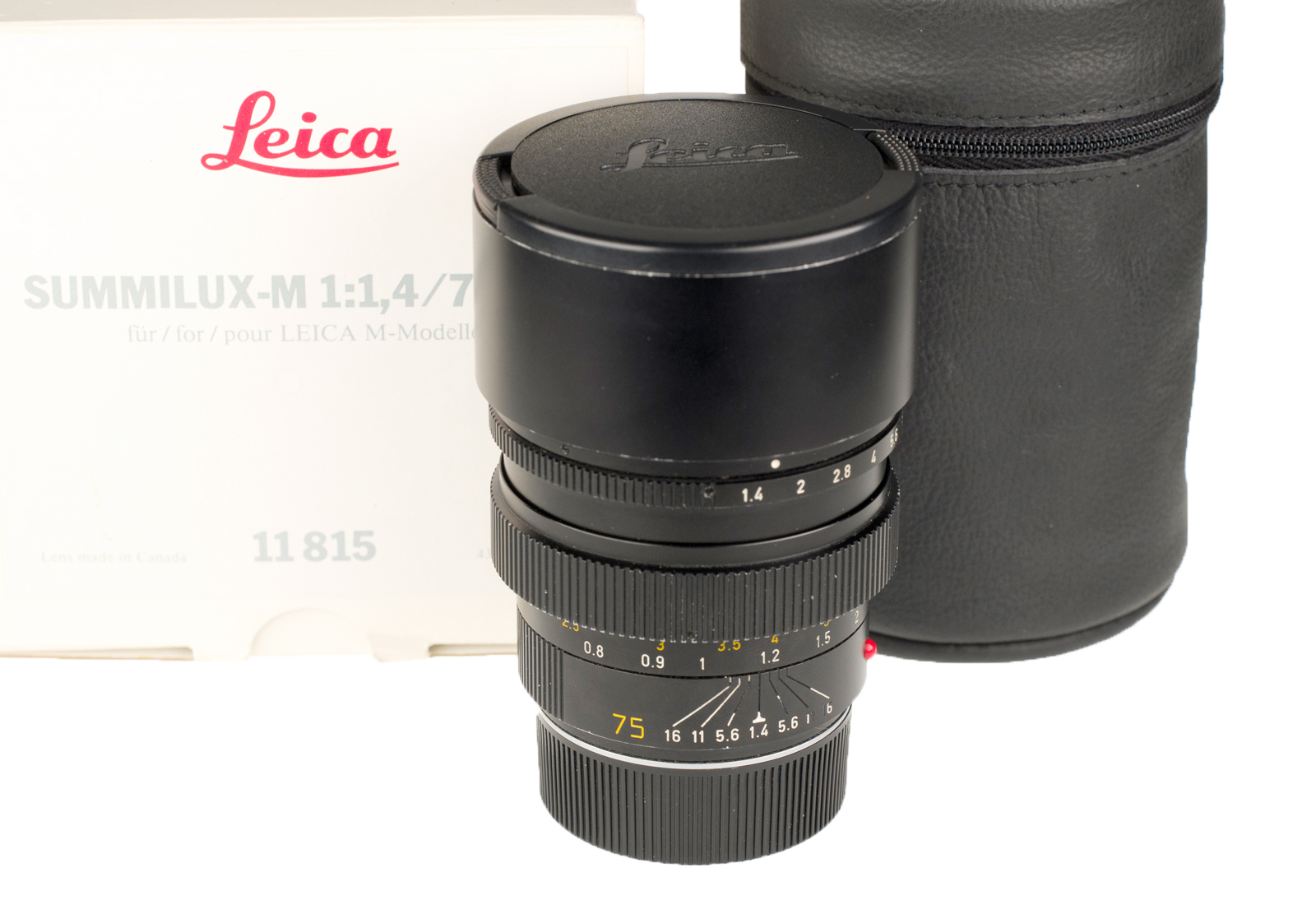Leica Summilux-M 1:1,4/75mm, black 11815