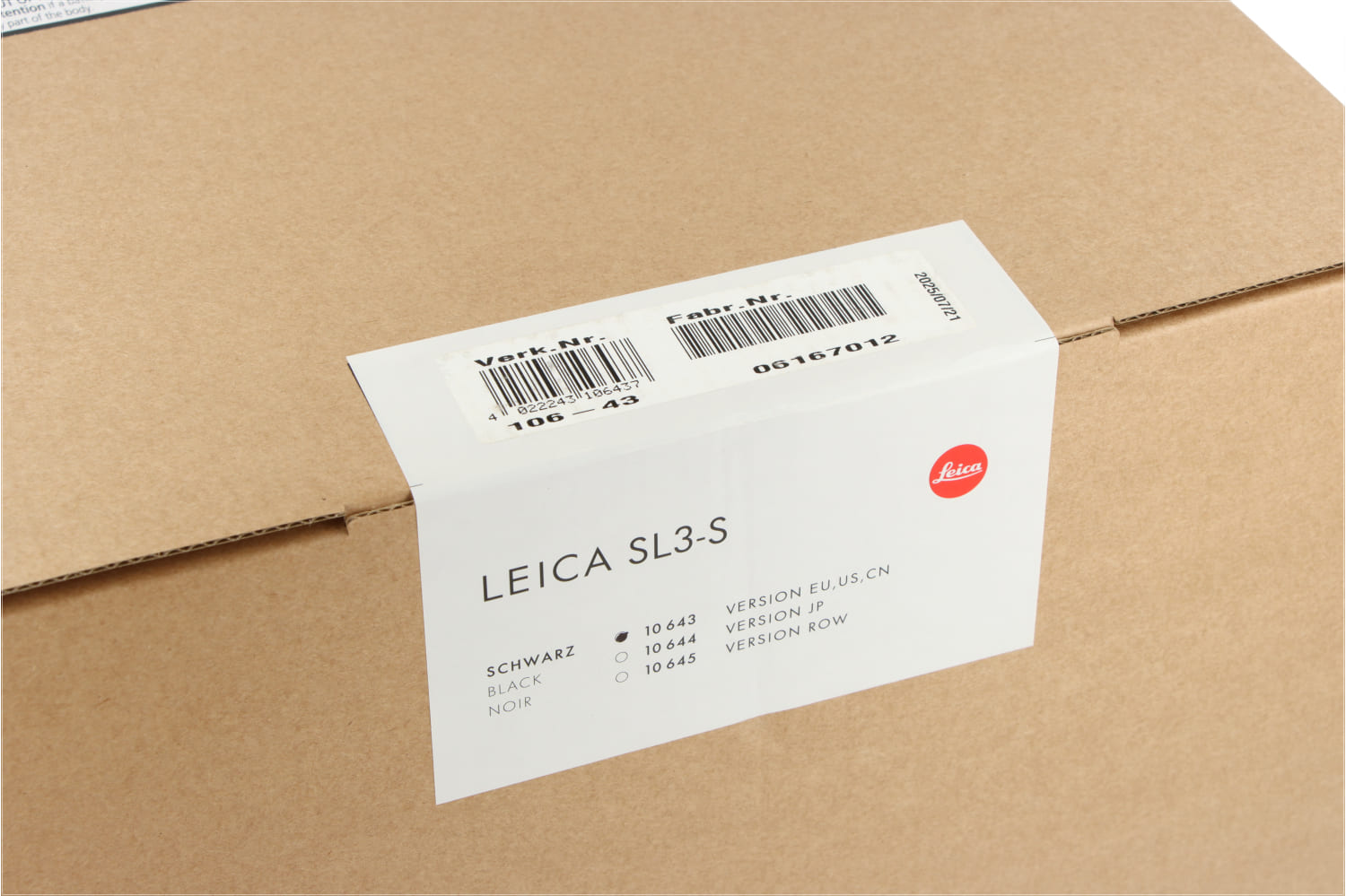 Leica SL3-S – Unopened box (10643)
