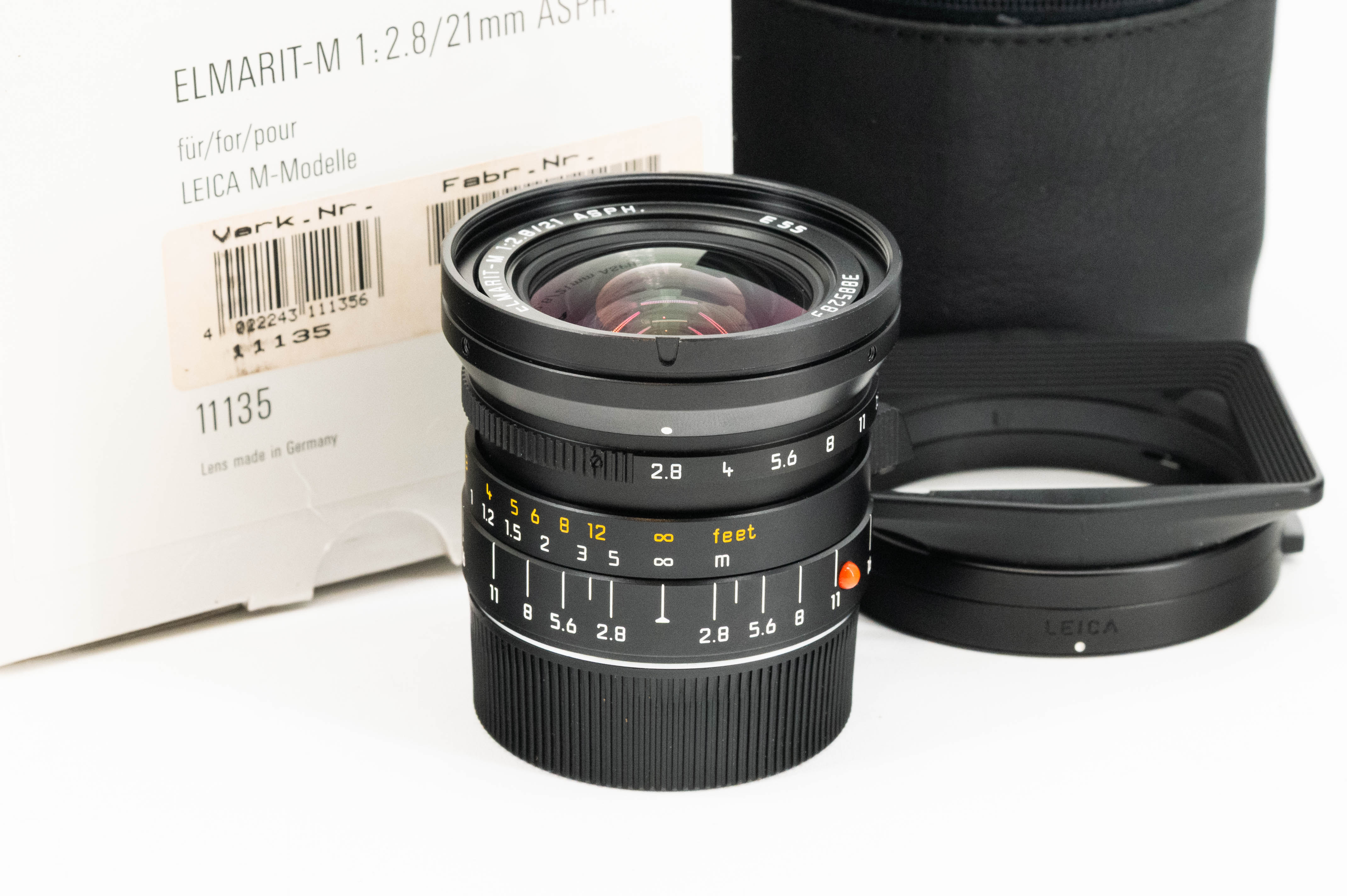 Leica Elmarit-M 21mm f/2.8 ASPH Black 11135
