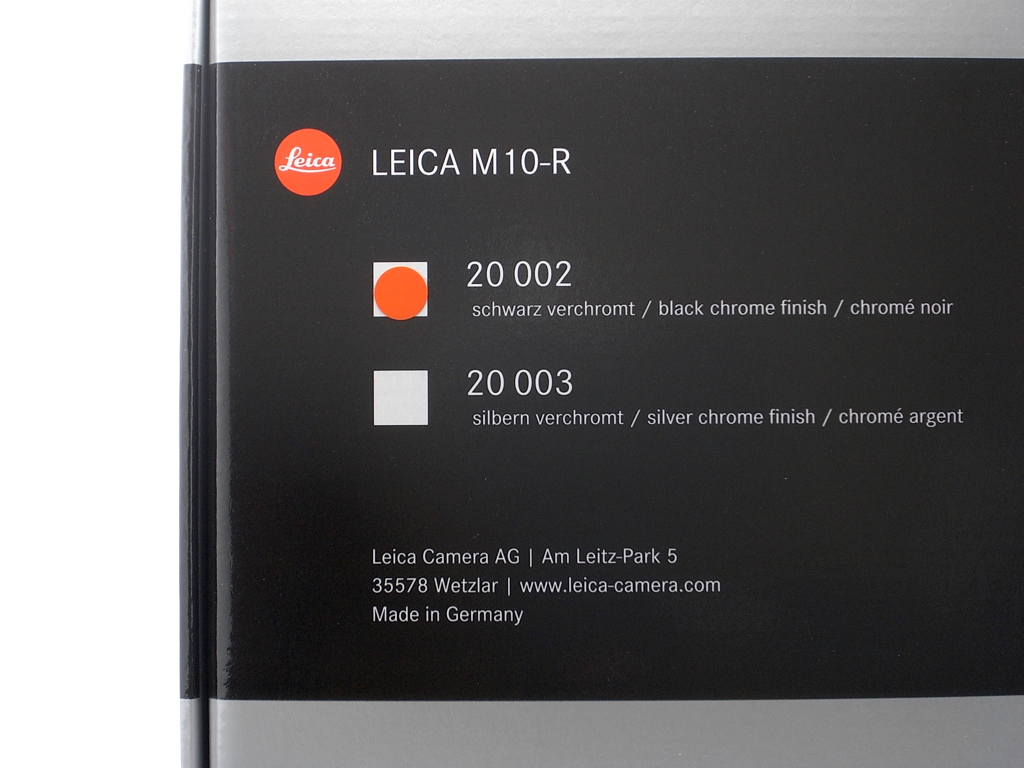 Leica M10-R black chrome