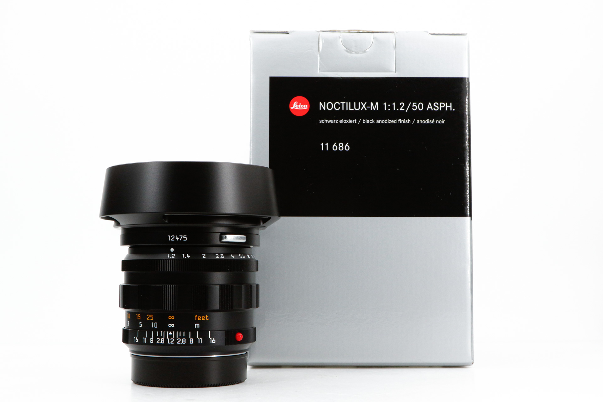 LEICA Noctilux-M 1.2/50mm ASPH. schwarz eloxiert