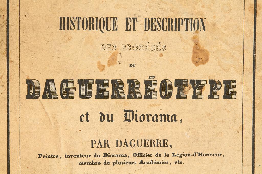 Daguerreotype first version booklet Daguerreotype first version booklet