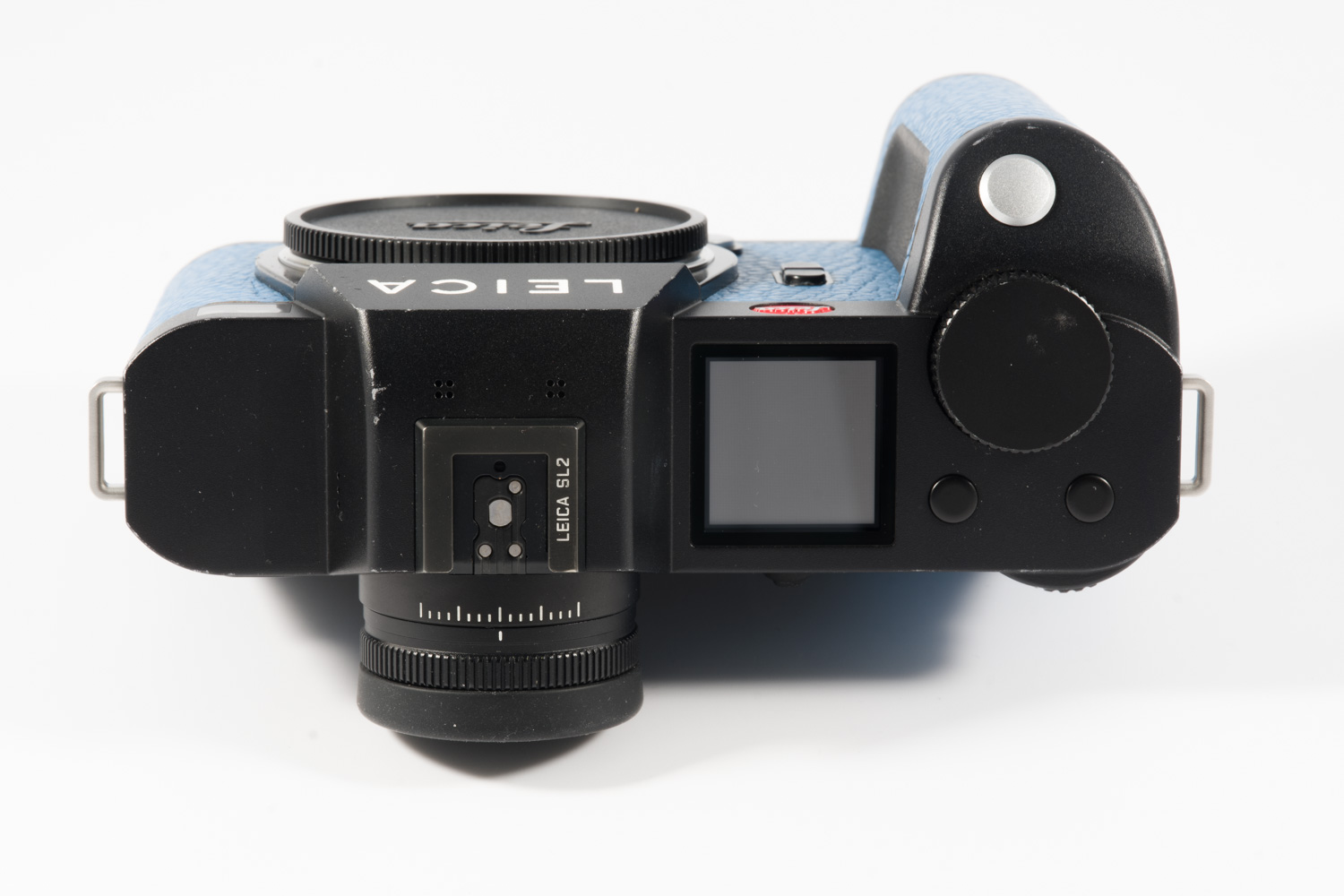 Leica SL2 black, blue leather 