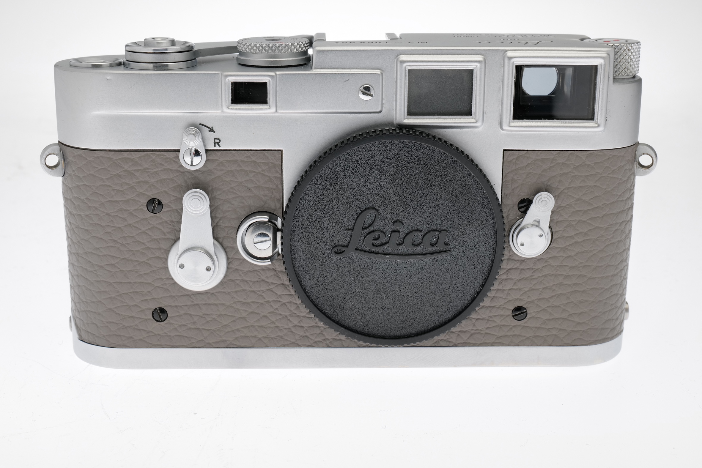 Leica M3 silbern verchromt Sonderbelederung