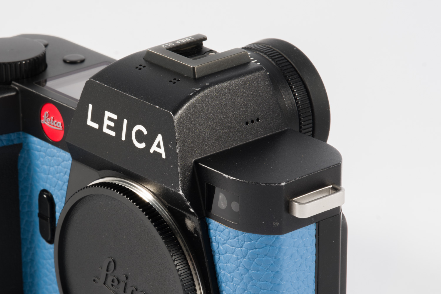 Leica SL2 black, blue leather 