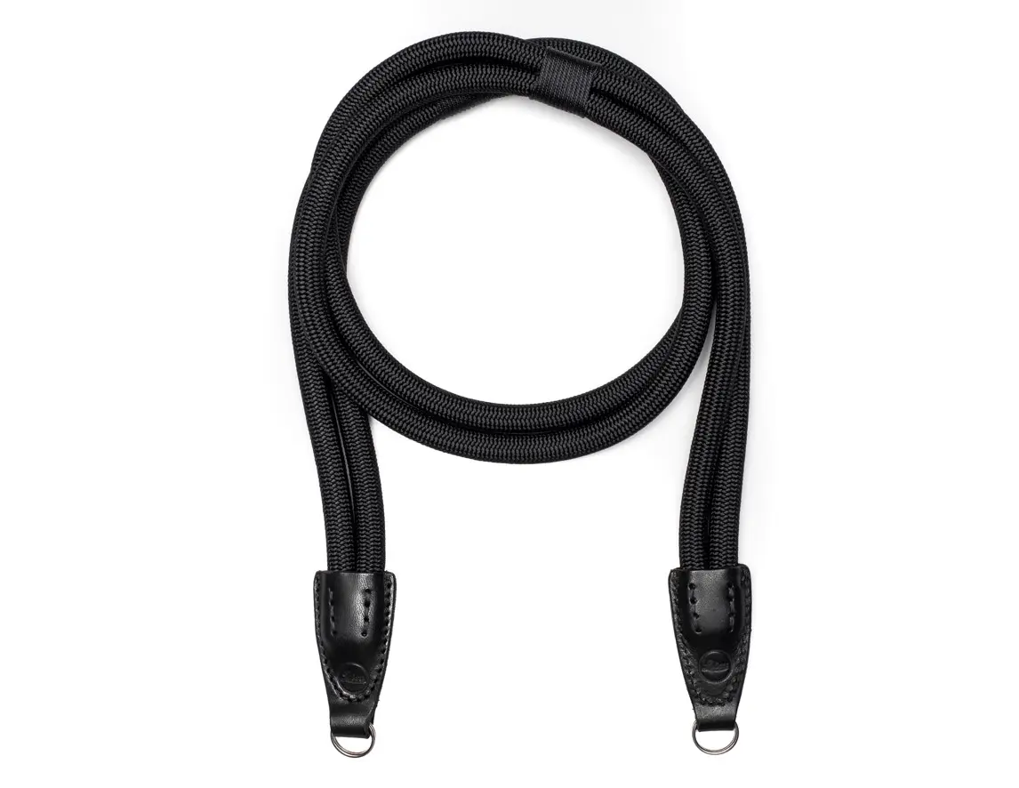 Leica Double Rope Strap, black, 126 cm, ring