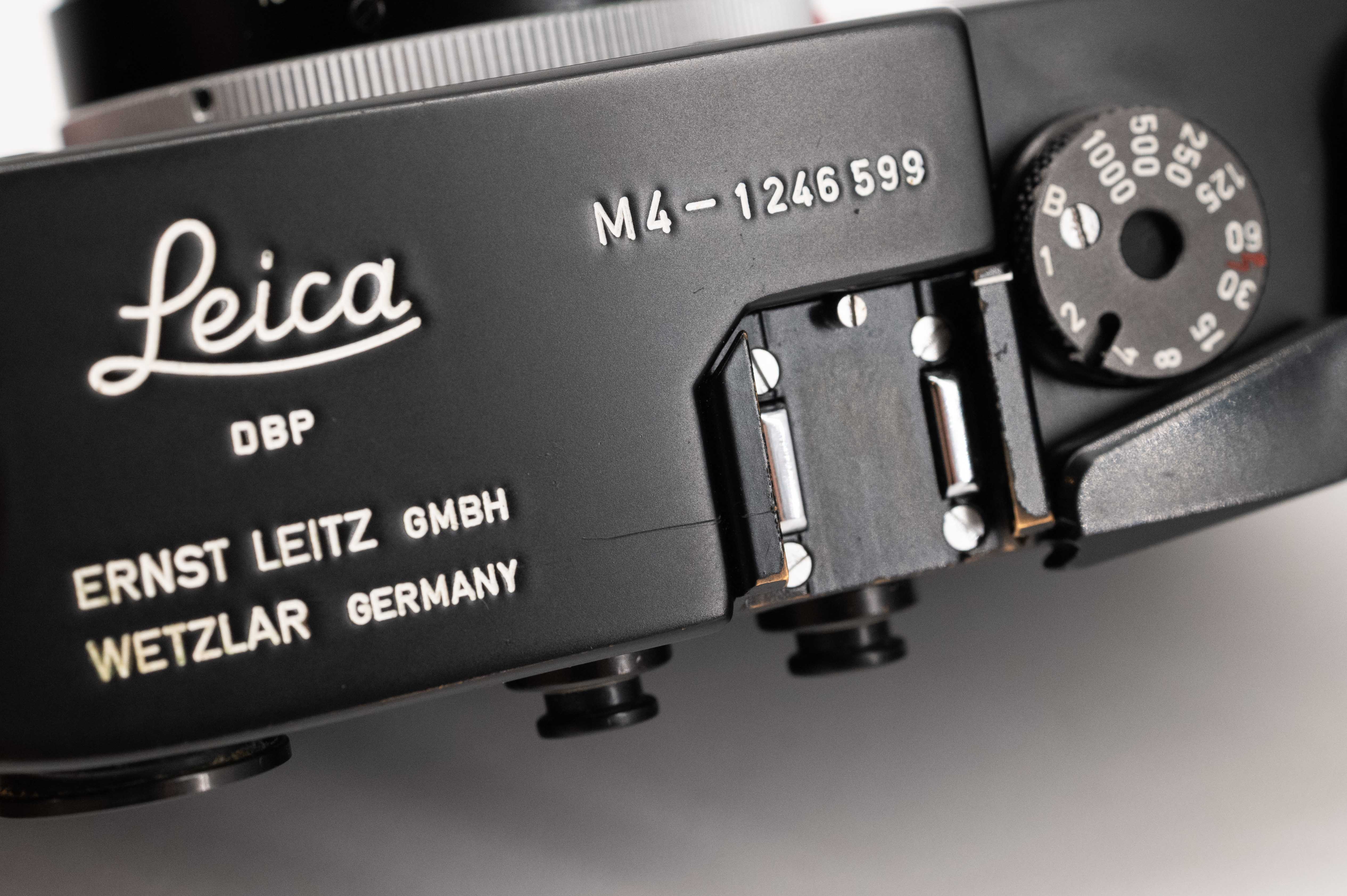 Leica M4 Black Paint Outfit