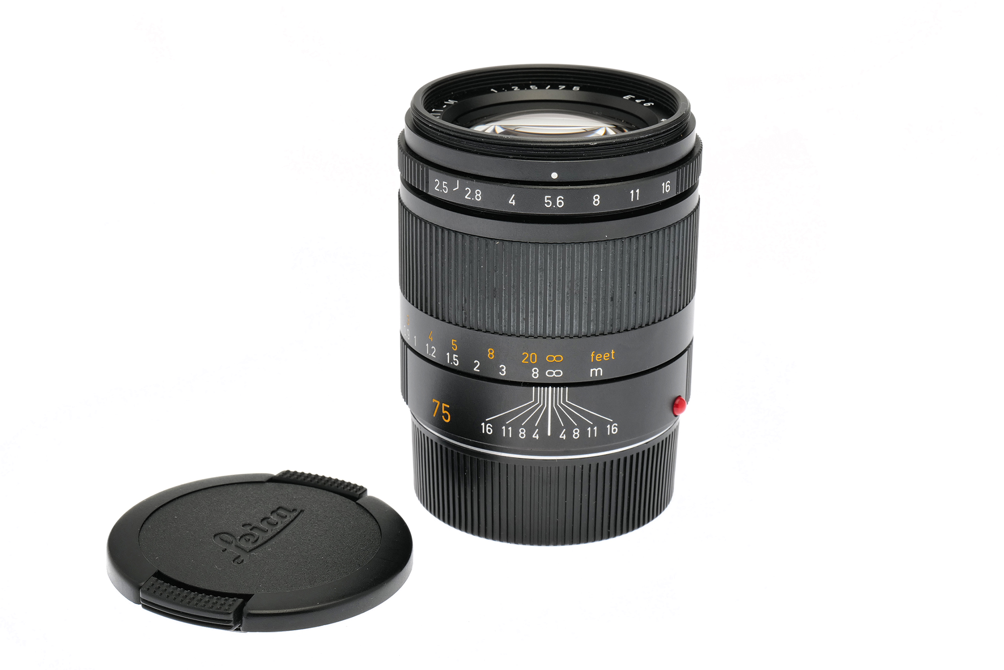 Leica SUMMARIT-M 2.5/75mm, schwarz elox. Leica SUMMARIT-M 2.5/75mm, schwarz elox.