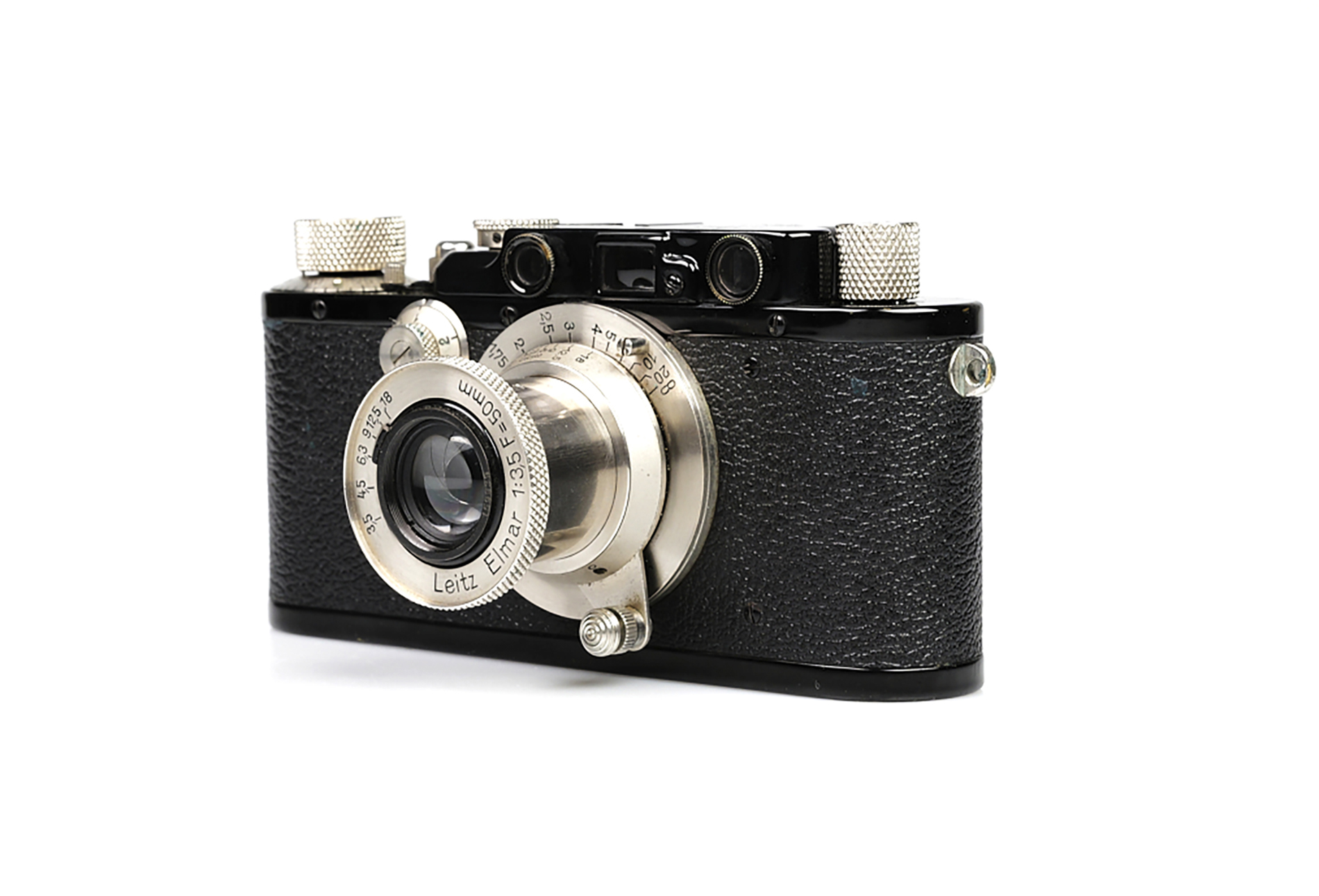 Leica III black with Elmar 3.5/50mm nickel-plated from 1933