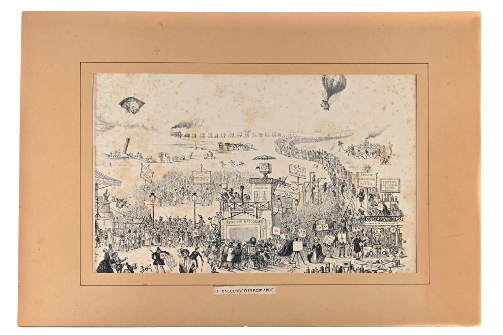 La Daguerreotypomanie Lithography La Daguerreotypomanie Lithography