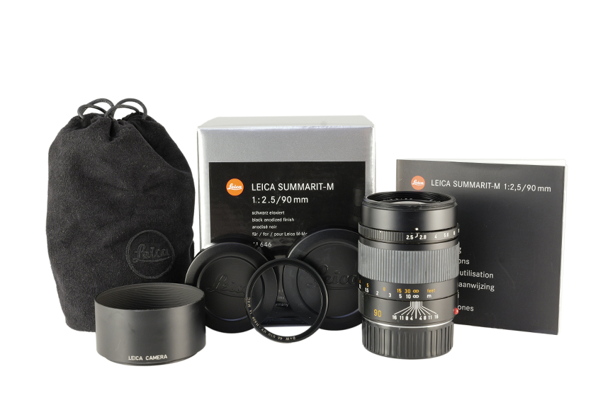 LEICA SUMMARIT-M 1:2.5/90, black anodized 11646