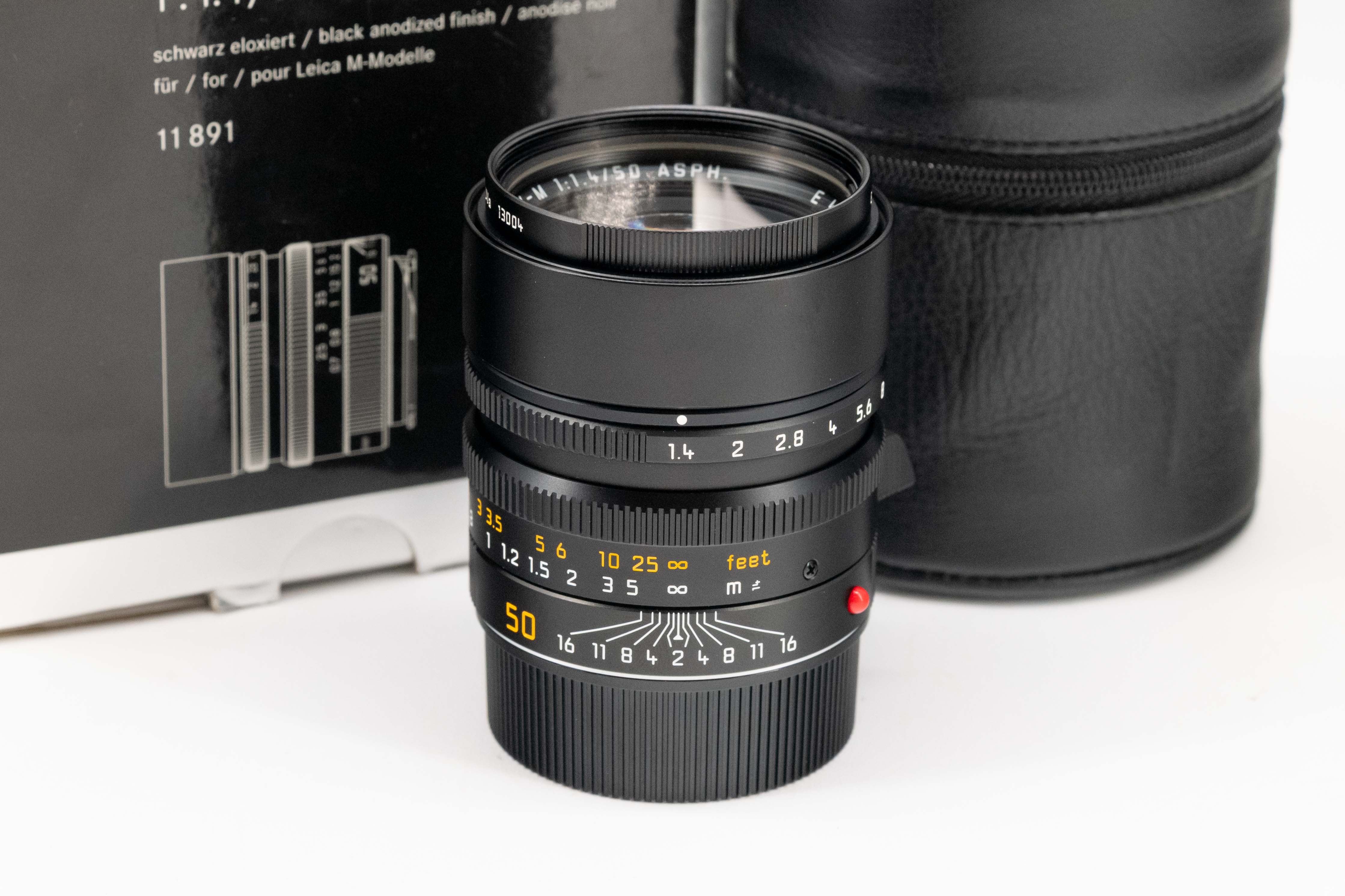Leica Summilux-M 50 mm f/1,4 ASPH nero anodizzato 11891