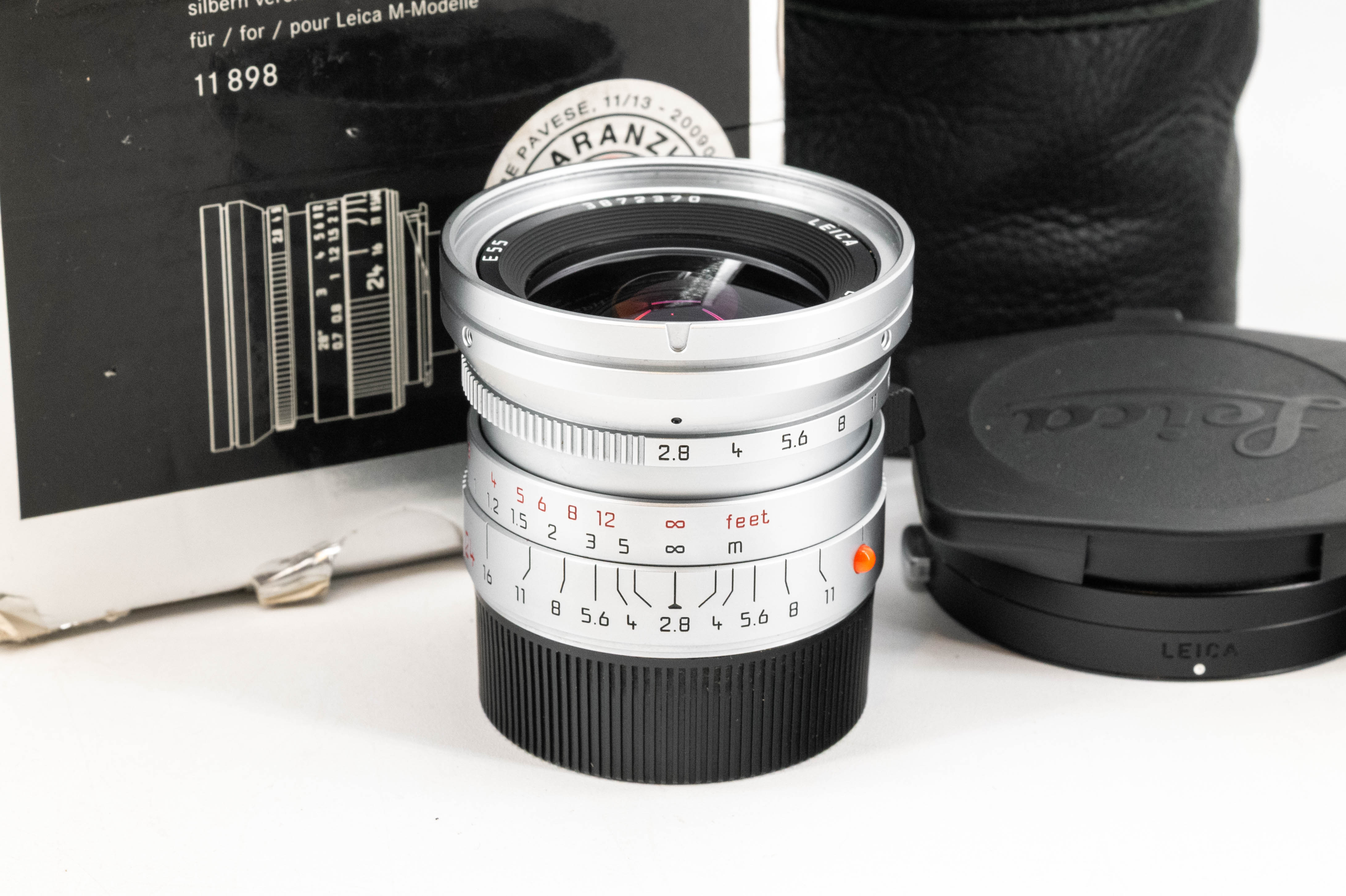 Leica Elmarit-M 24mm f/2.8 ASPH Silver Chrome 11898