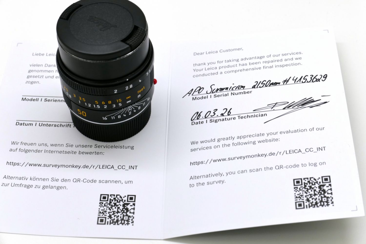 Leica APO-SUMMICRON-M 2/50 noir (Ex Demo)