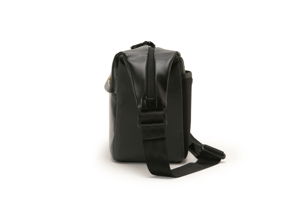 Artisan&Artist PVC leather/Nylon bag ACAM BS0002 BKGY