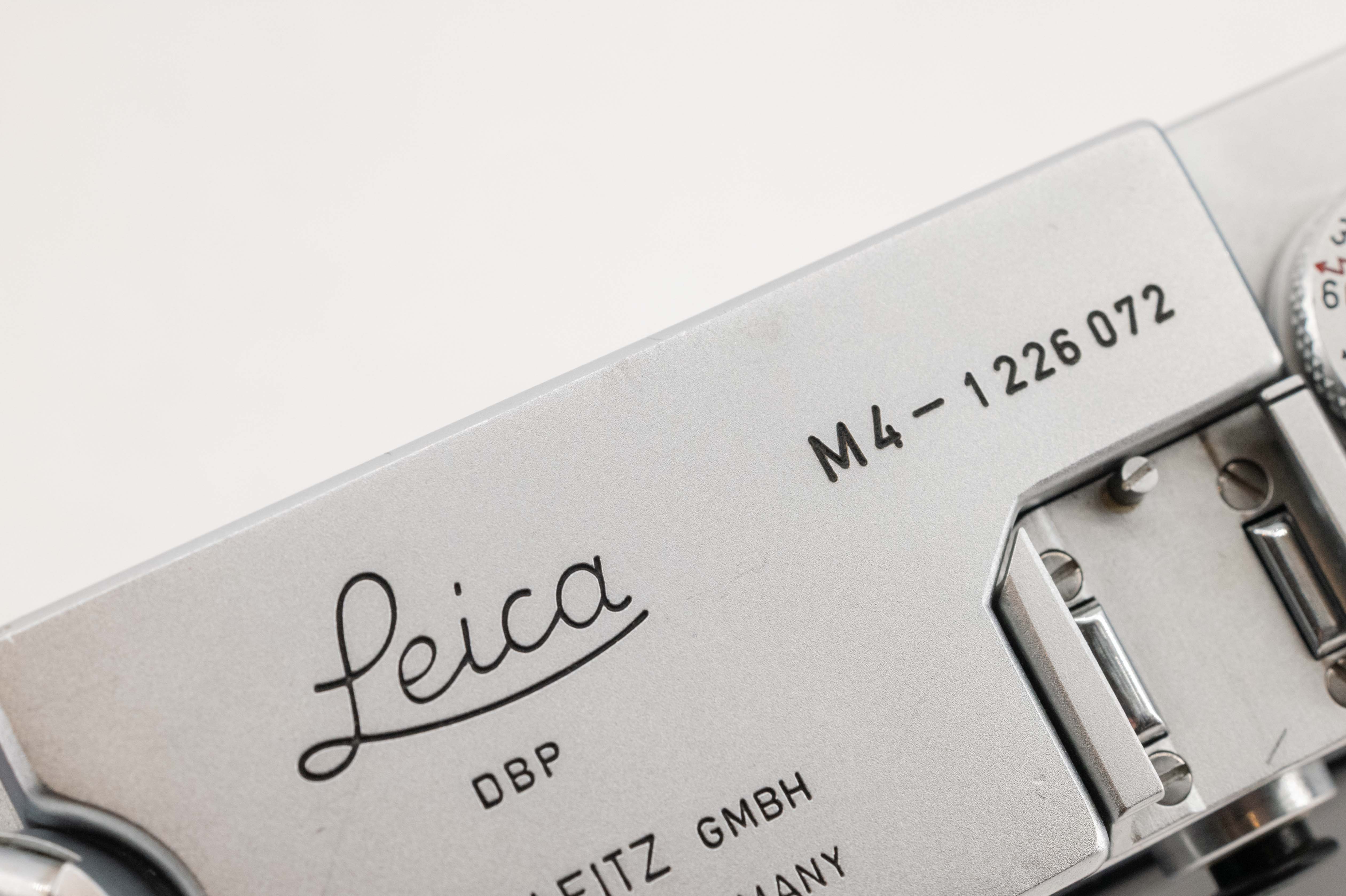 Leica M4 Silver Chrome Outfit 10400