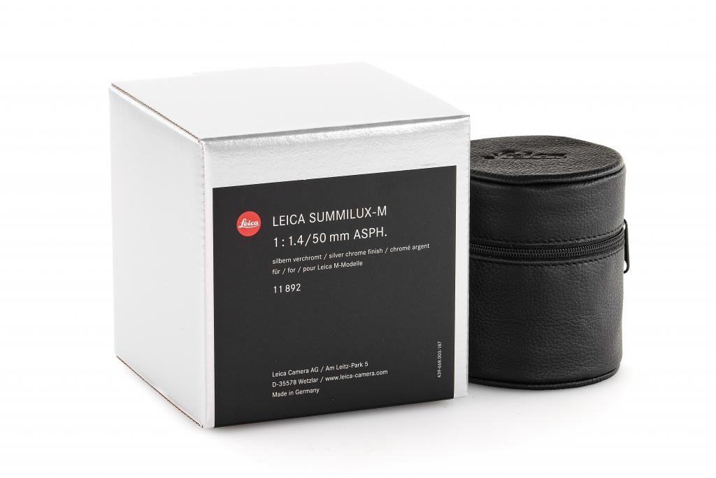 Leica Summilux-M 11892 1,4/50mm chrome ASPH. 6-bit - in new condition with full guarantee