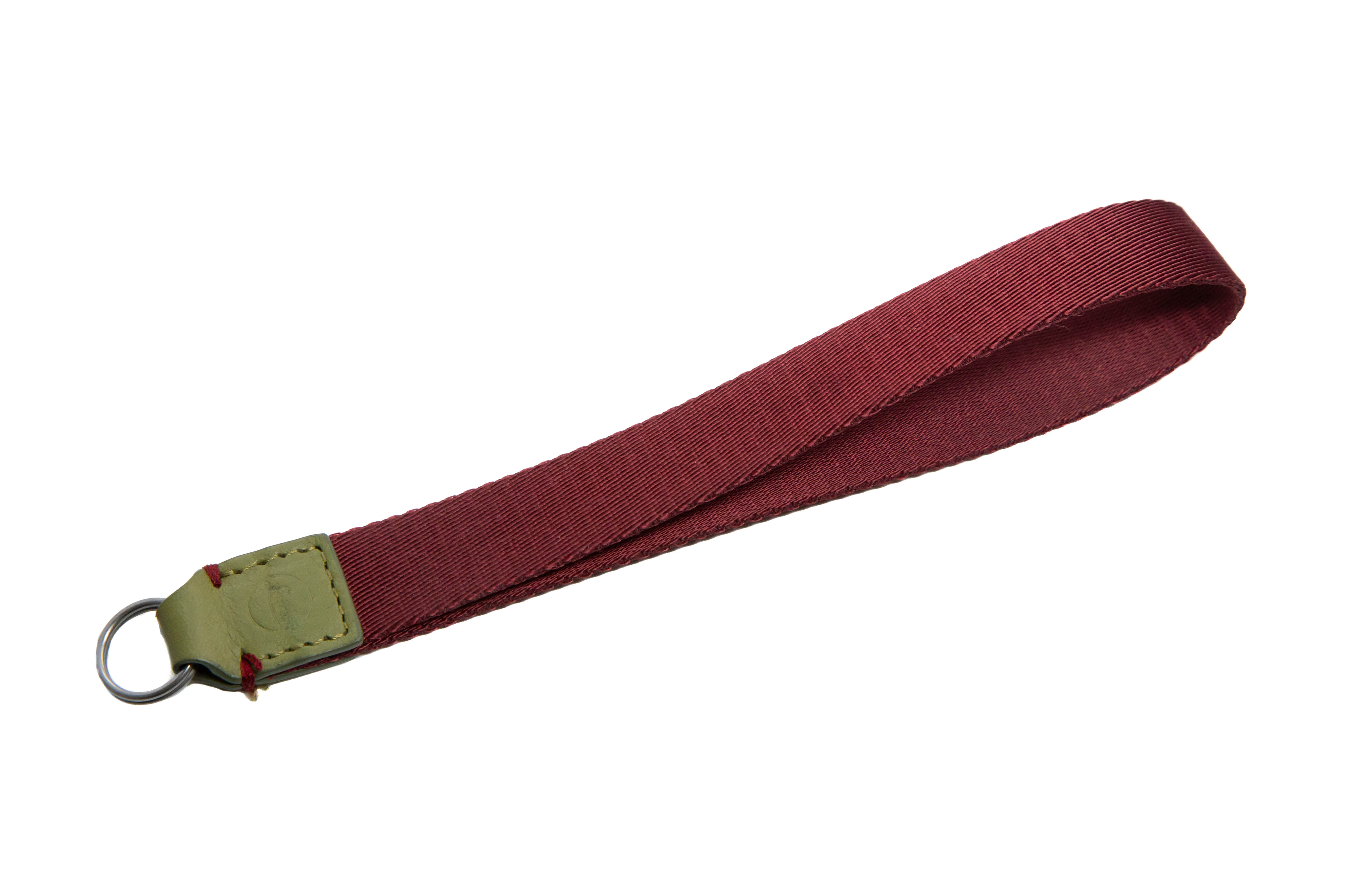 Leica hand strap textile/leather olive-bordeaux