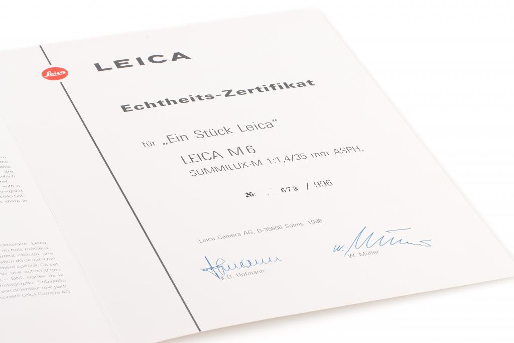 Leica M6 'Ein Stück Leica' 10496 Leica M6 'Ein Stück Leica' 10496