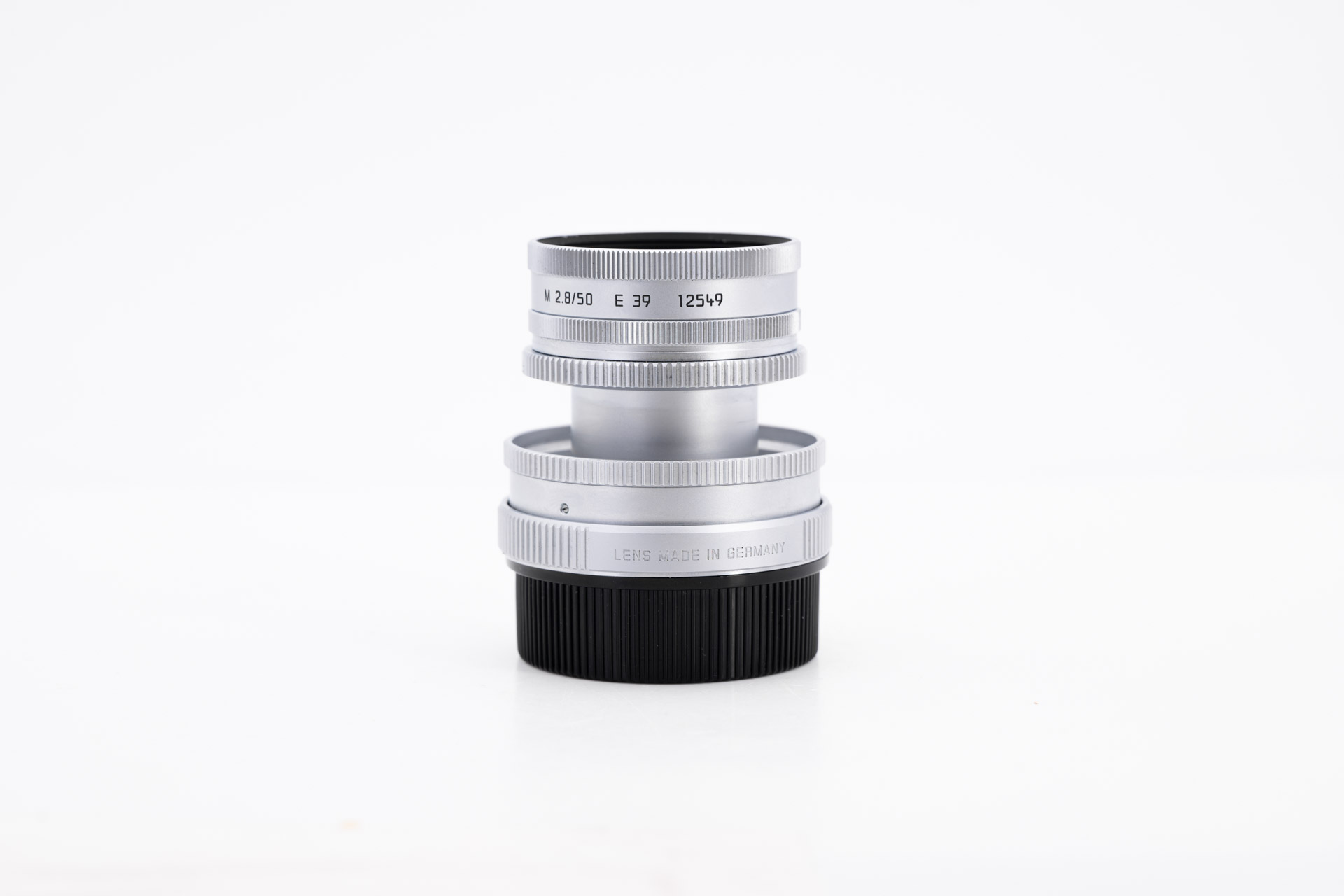 LEICA ELMAR-M 2.8/50mm, silbern verchromt, versenkbar
