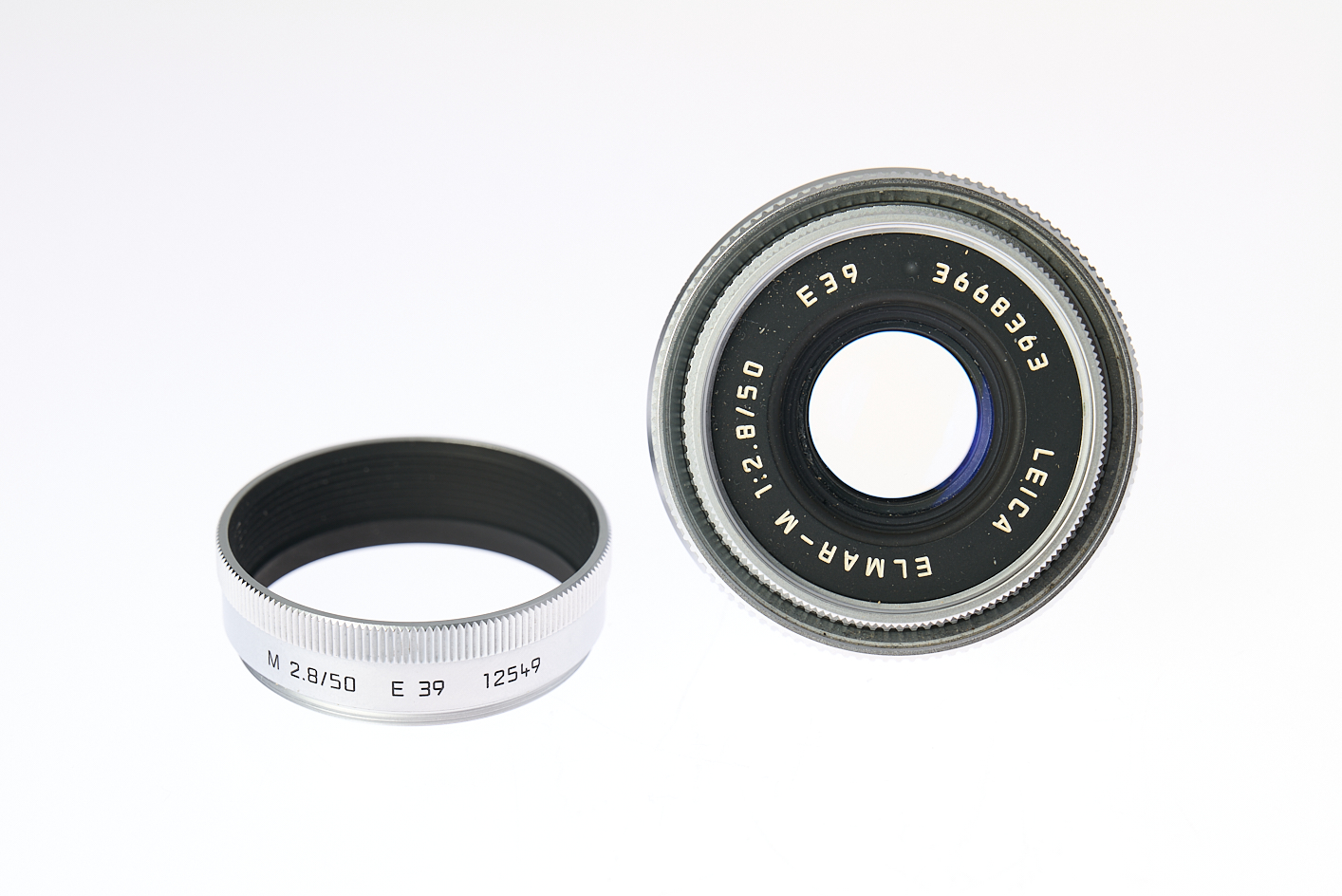 LEITZ ELMAR-M 1:2,8/50mm, silber, versenkbar LEITZ ELMAR-M 1:2,8/50mm, silber, versenkbar