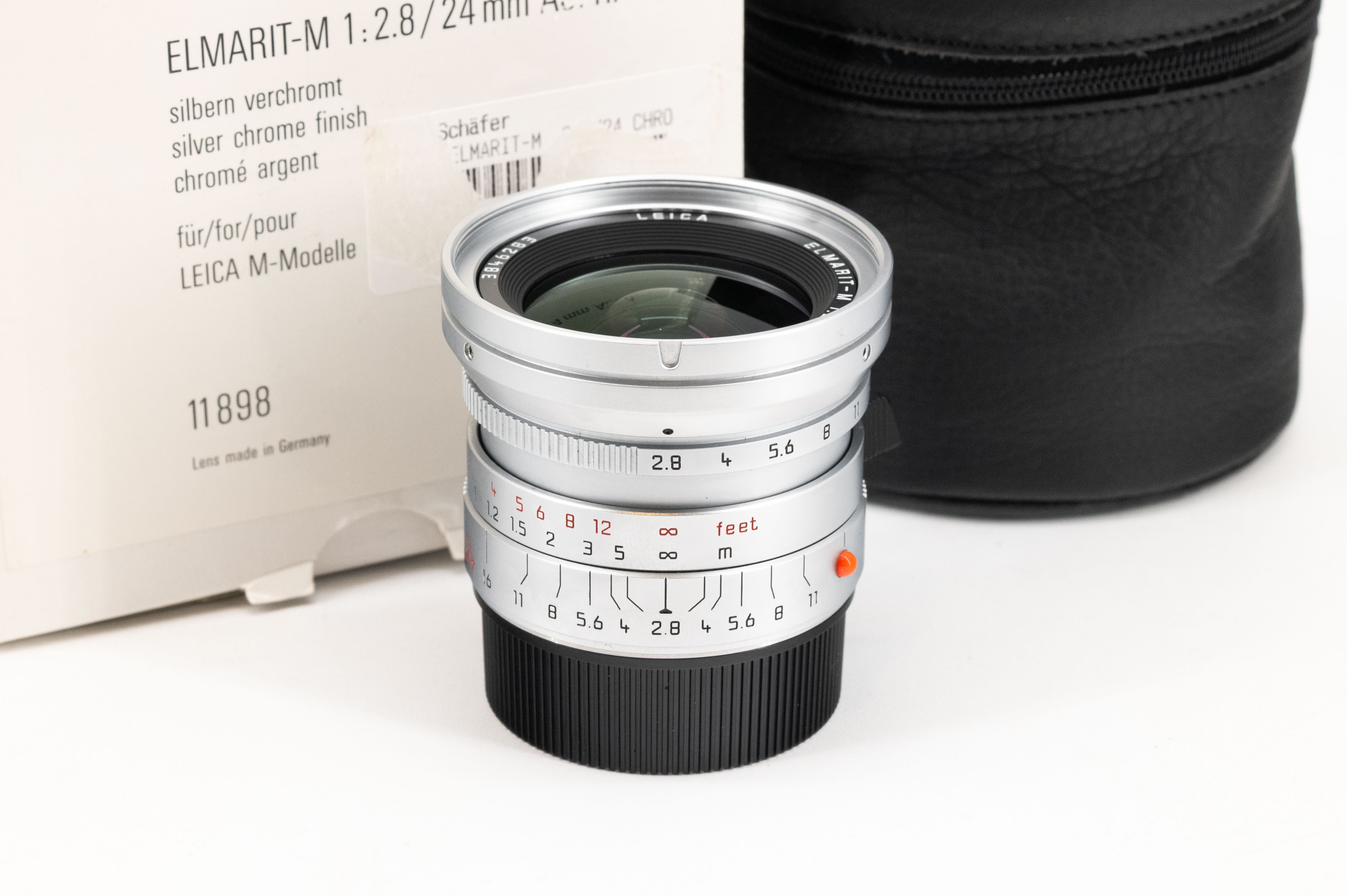 Leica Elmarit-M 24mm f/2.8 ASPH Silver Chrome 11898