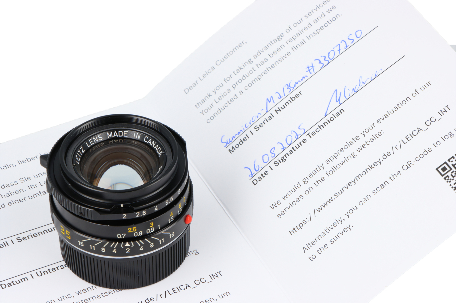 Summicron 35mm v4 7 elemenst re del bokeh (Canada)