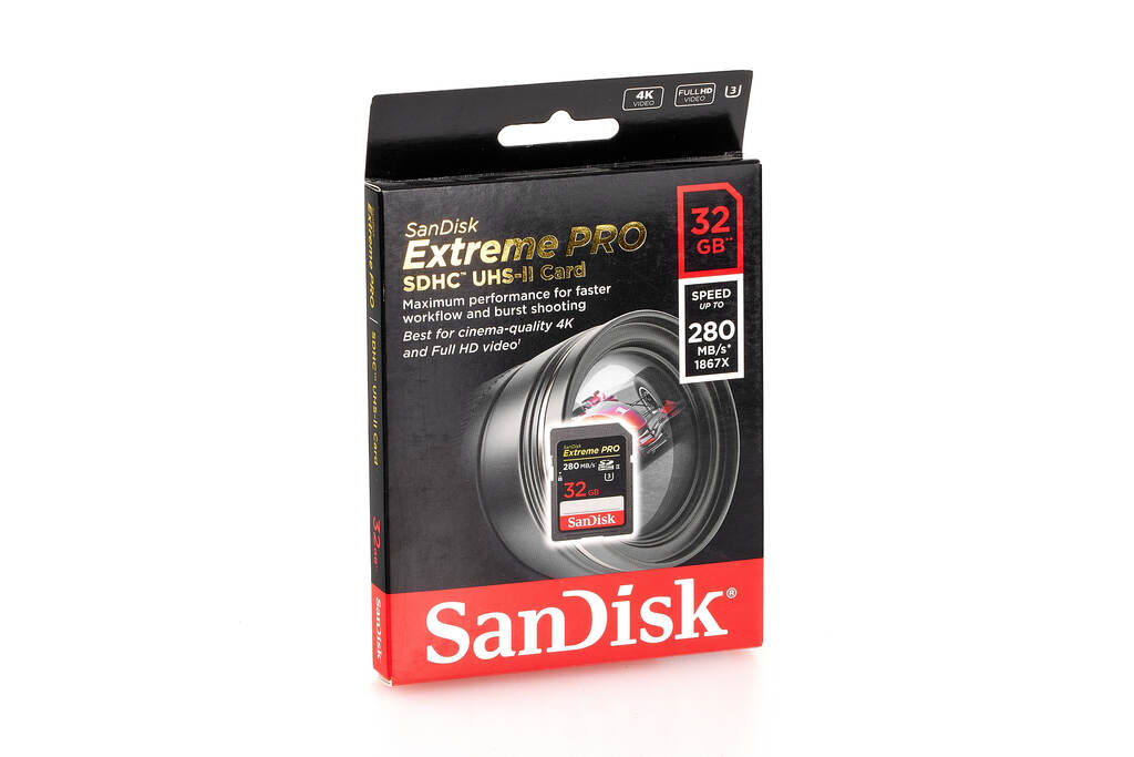 SanDisk Extreme Pro - 32 GB SDHC UHS-II U3 Karte