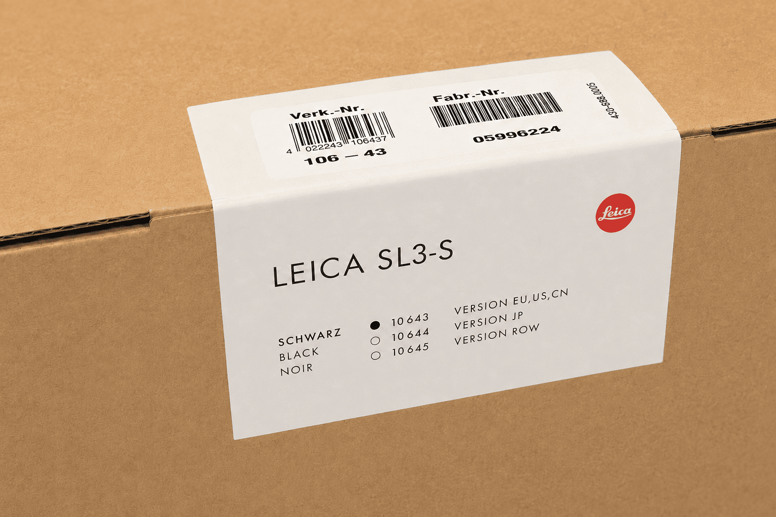 Leica SL3-S - Caja sin abrir (10643)