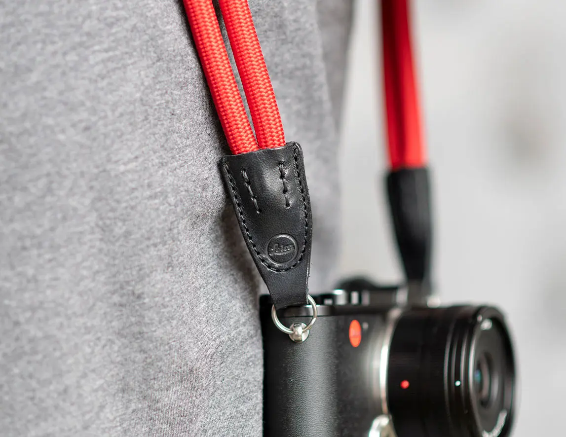 Leica Double Rope Strap created by COOPH, red, 126 cm, Ring Leica Double Rope Strap created by COOPH, red, 126 cm, Ring