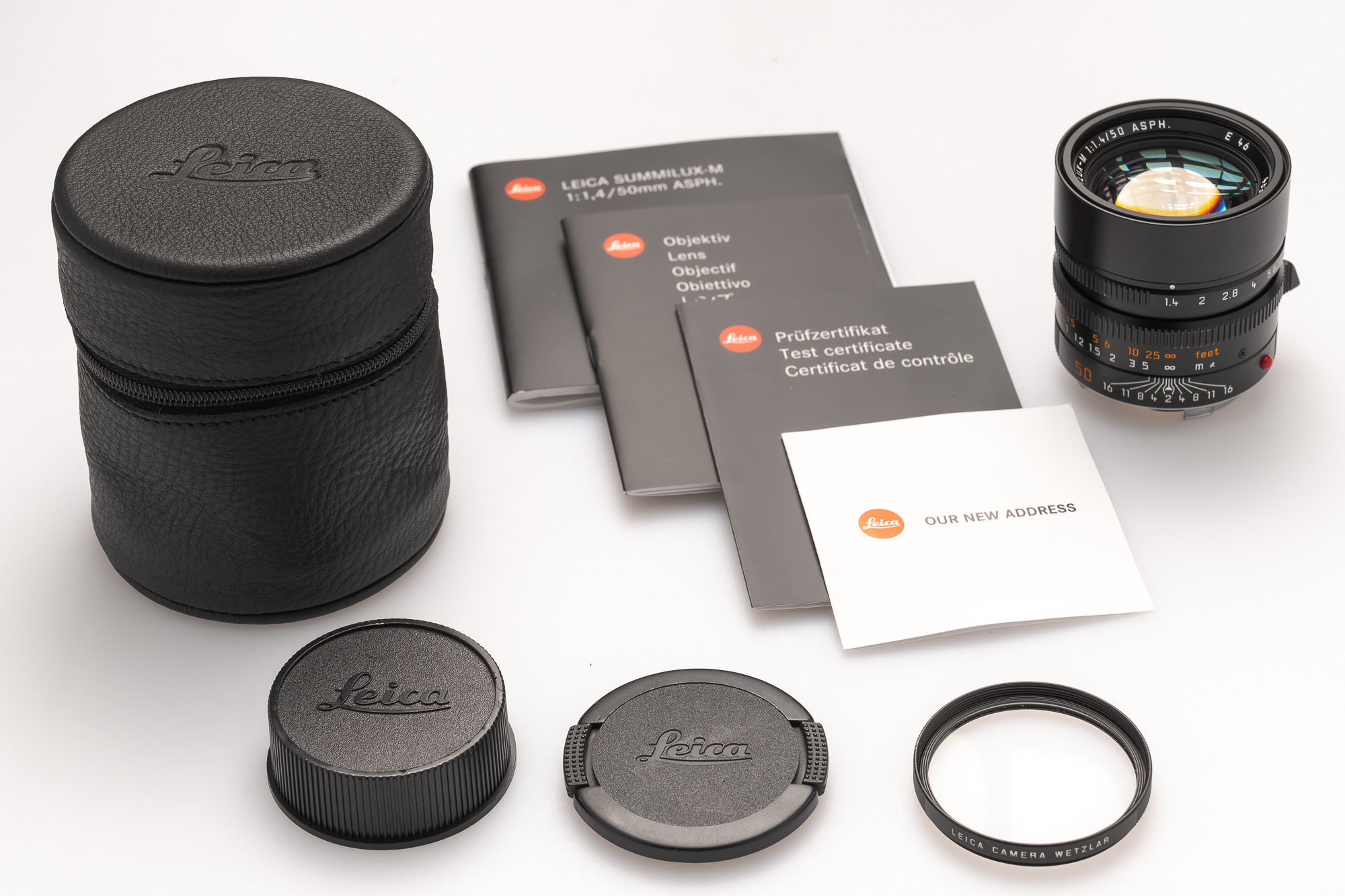 Leica 50mm Summilux-M f/1.4 ASPH., Black Anodized